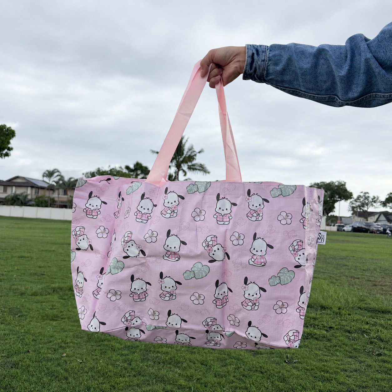 *Pink Dog Flower Design Shop Haven Mae Collab Foldie Tote Bag