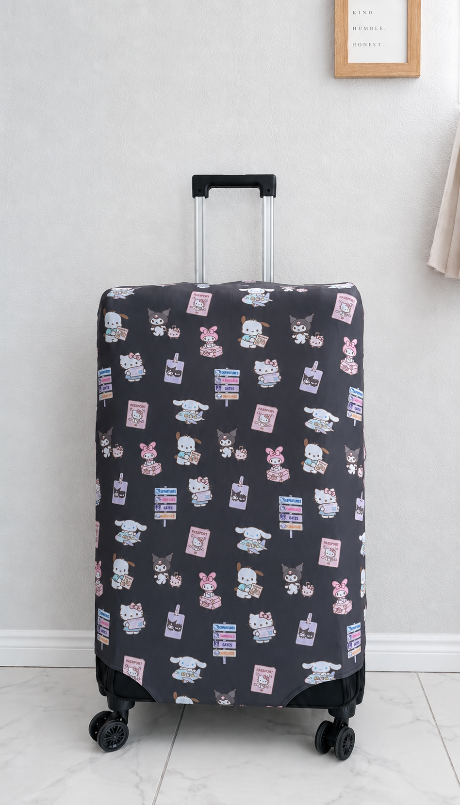 Travel Series Kawaii Friends Luggage Covers with Zipper