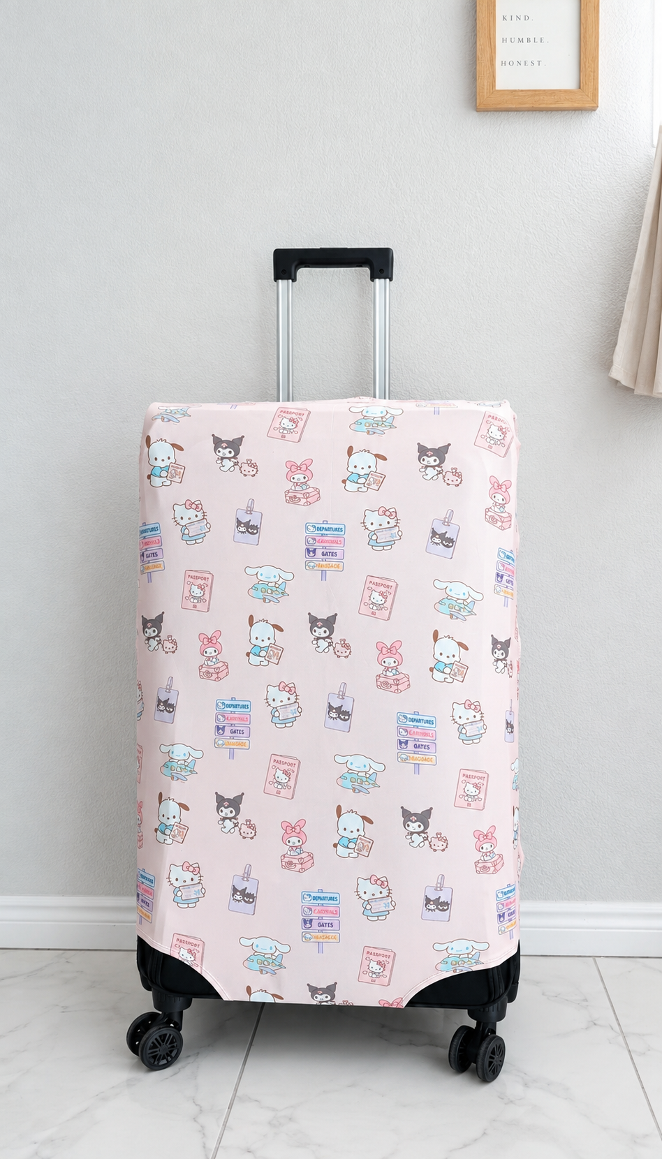 Travel Series Kawaii Friends Luggage Covers with Zipper