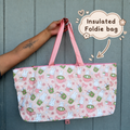 *PREORDER Bunny x Matcha Foldie Bag Insulated + Zipper Bag (Pink or Green)
