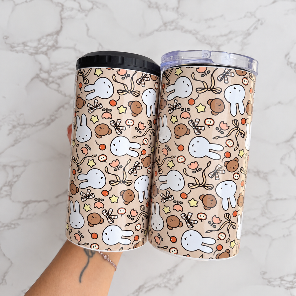 *Brown Bunny 4in1 Cups Insulated Tumbler Resi Resins Cups