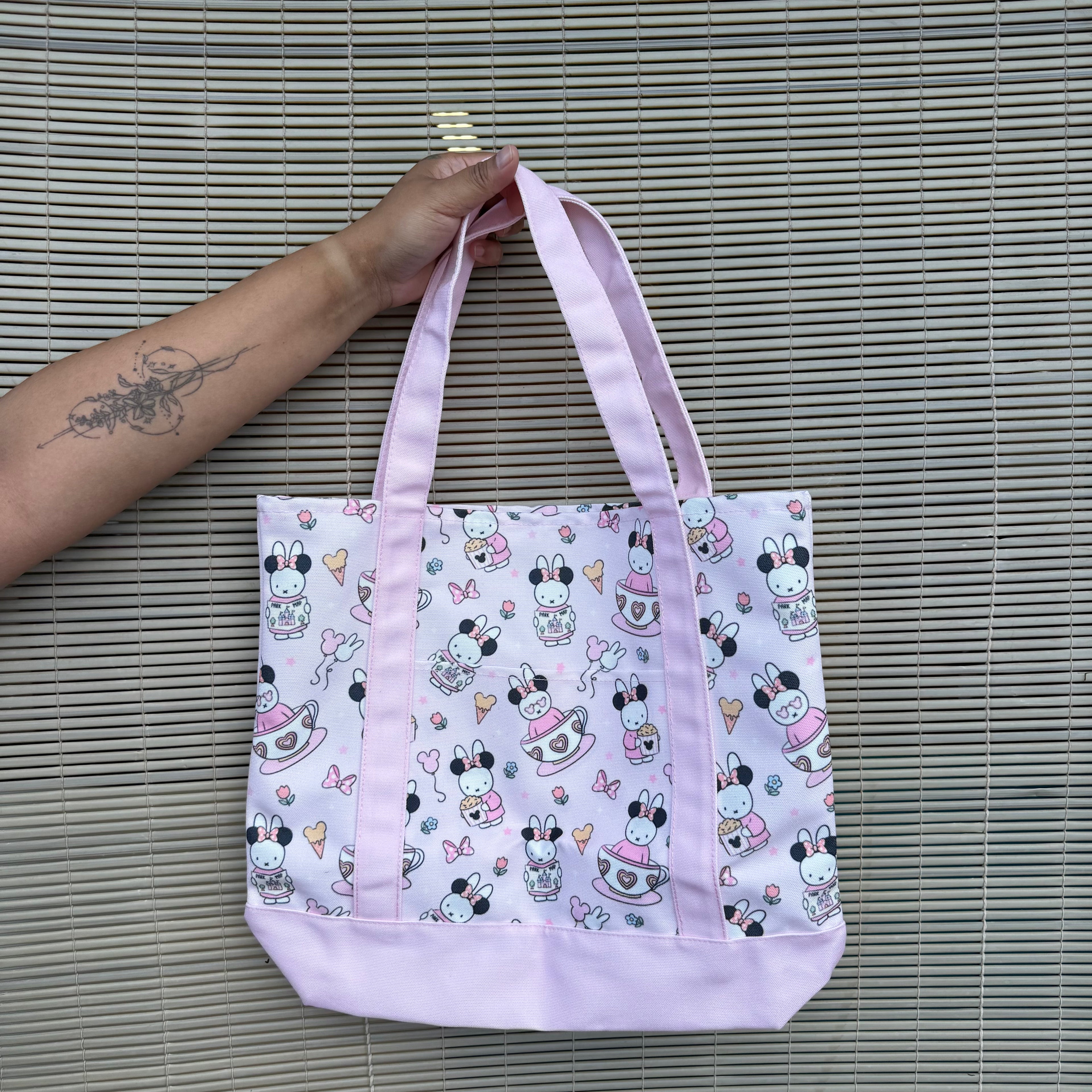 Pink Bunny at Magical Park Canvas Bag