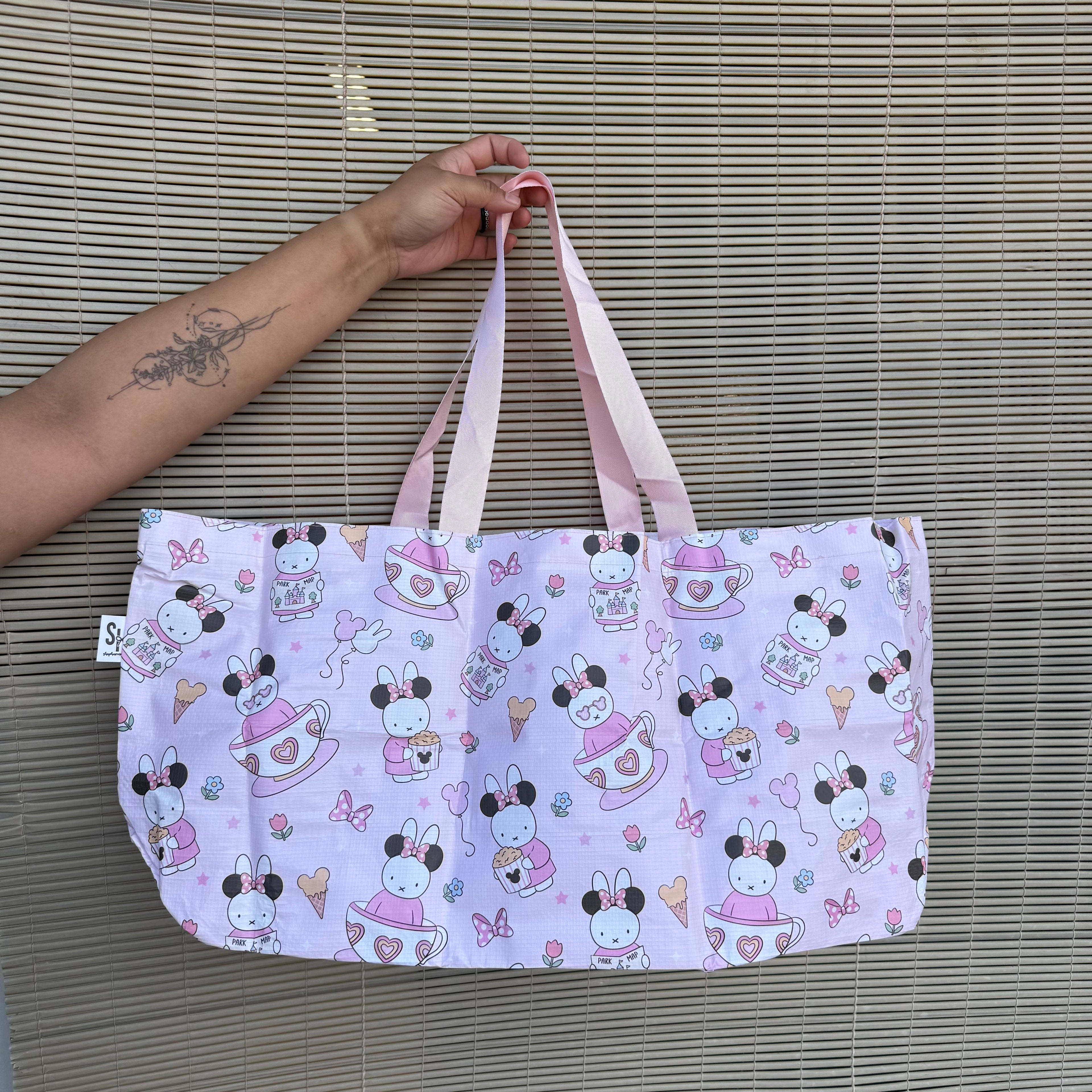 Pink Bunny at Magical Park Foldie Bag