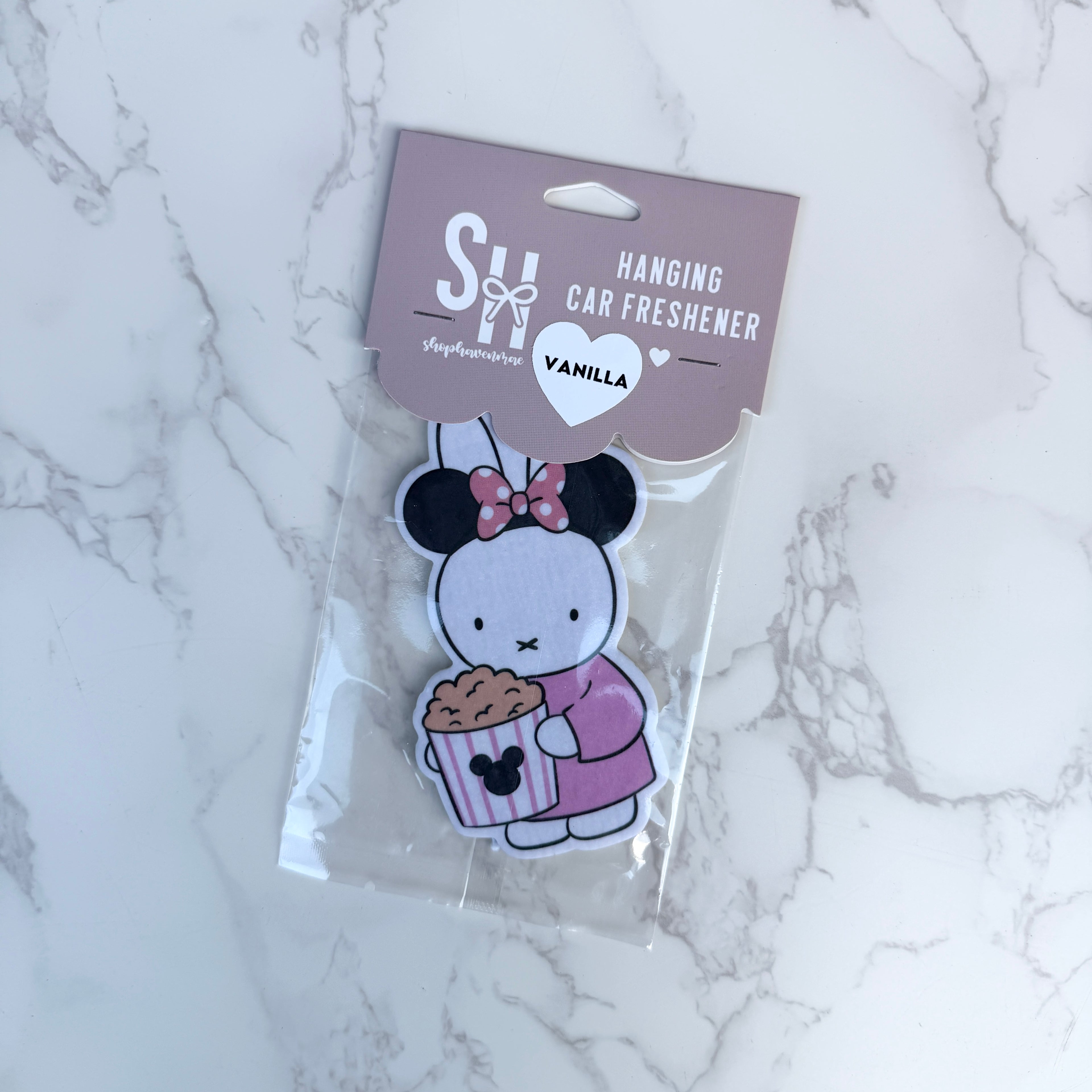 Hanging Car Air Freshener Pink Bunny at Magical Park Hanging Air Freshener