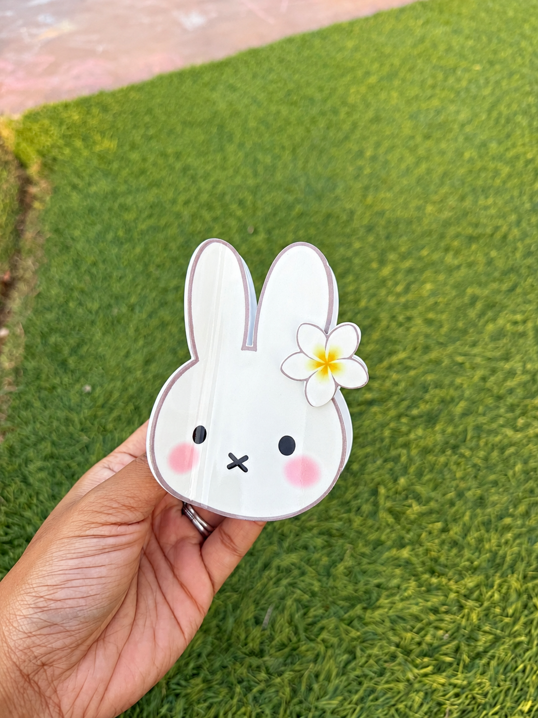 *Hair Clip Bunny Flower in Hair Hair Clip