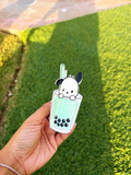 *Hair Clip Green Dog Boba Series Hair Clip