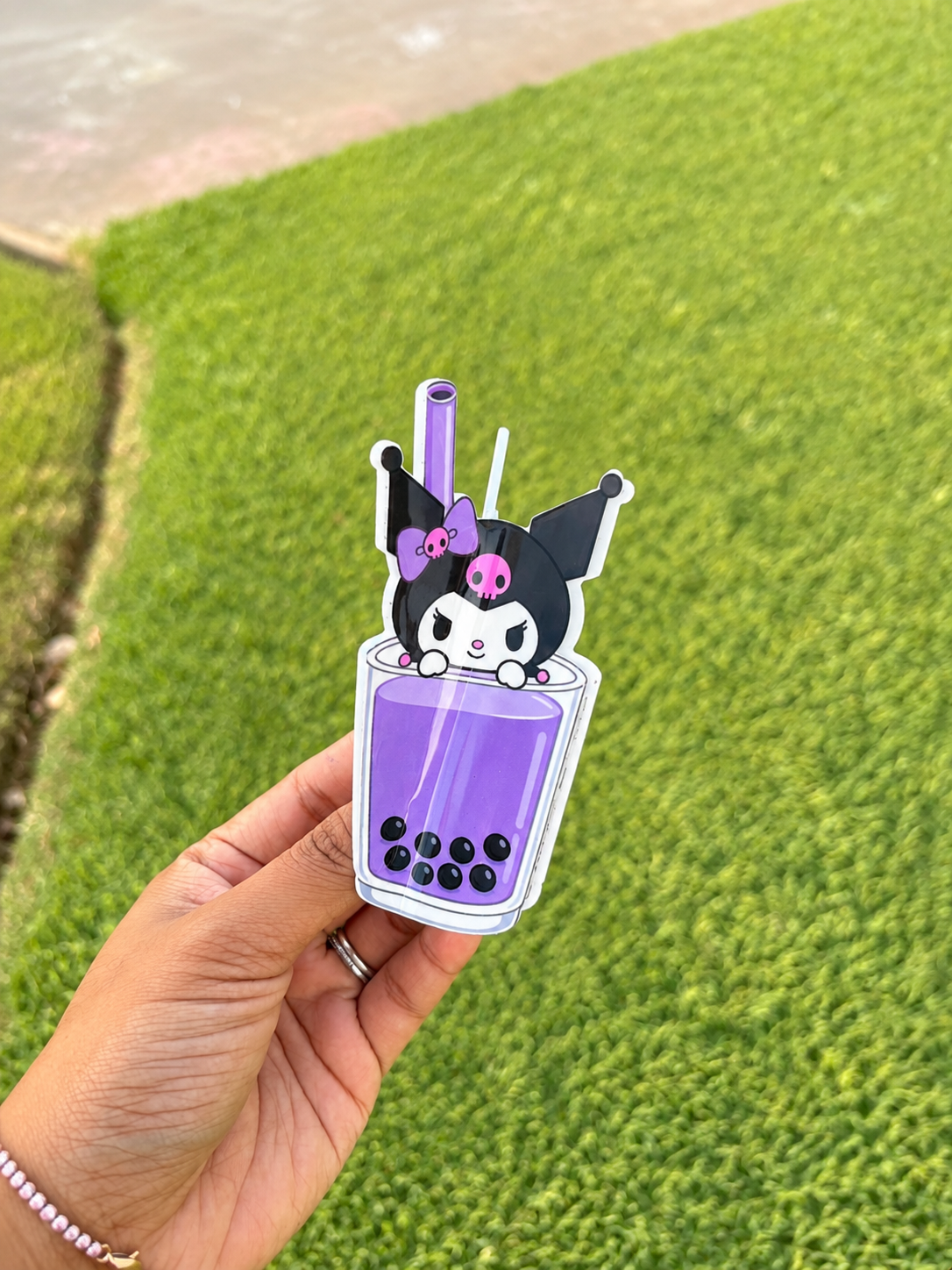 *Hair Clip Purple Kawaii Friend Boba Series Hair Clip