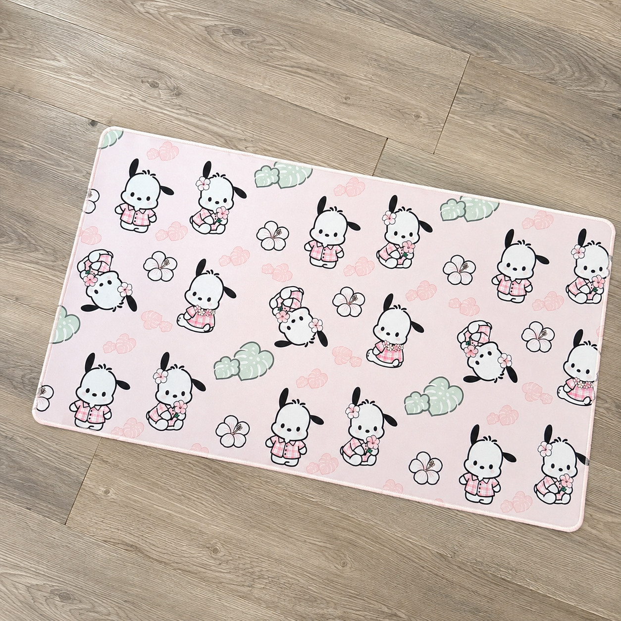 *Deskmat Pink Dog Flower Deskmat Shop Haven Mae