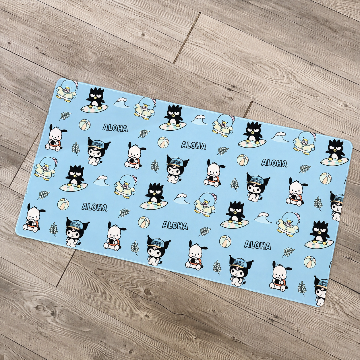 *Deskmat Kawaii Blue Boy Friends Shop Haven Mae