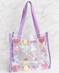 Kawaii KPOP Purple Clear Bag Tote  | Shop Haven Mae Exclusive Item