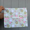 *PREORDER Bunny x Matcha Microfiber Kitchen Towel Cute Decoration (Green)
