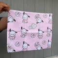 *Pink Dog Flower Microfiber Kitchen Towel Cute Decoration Shop Haven Mae