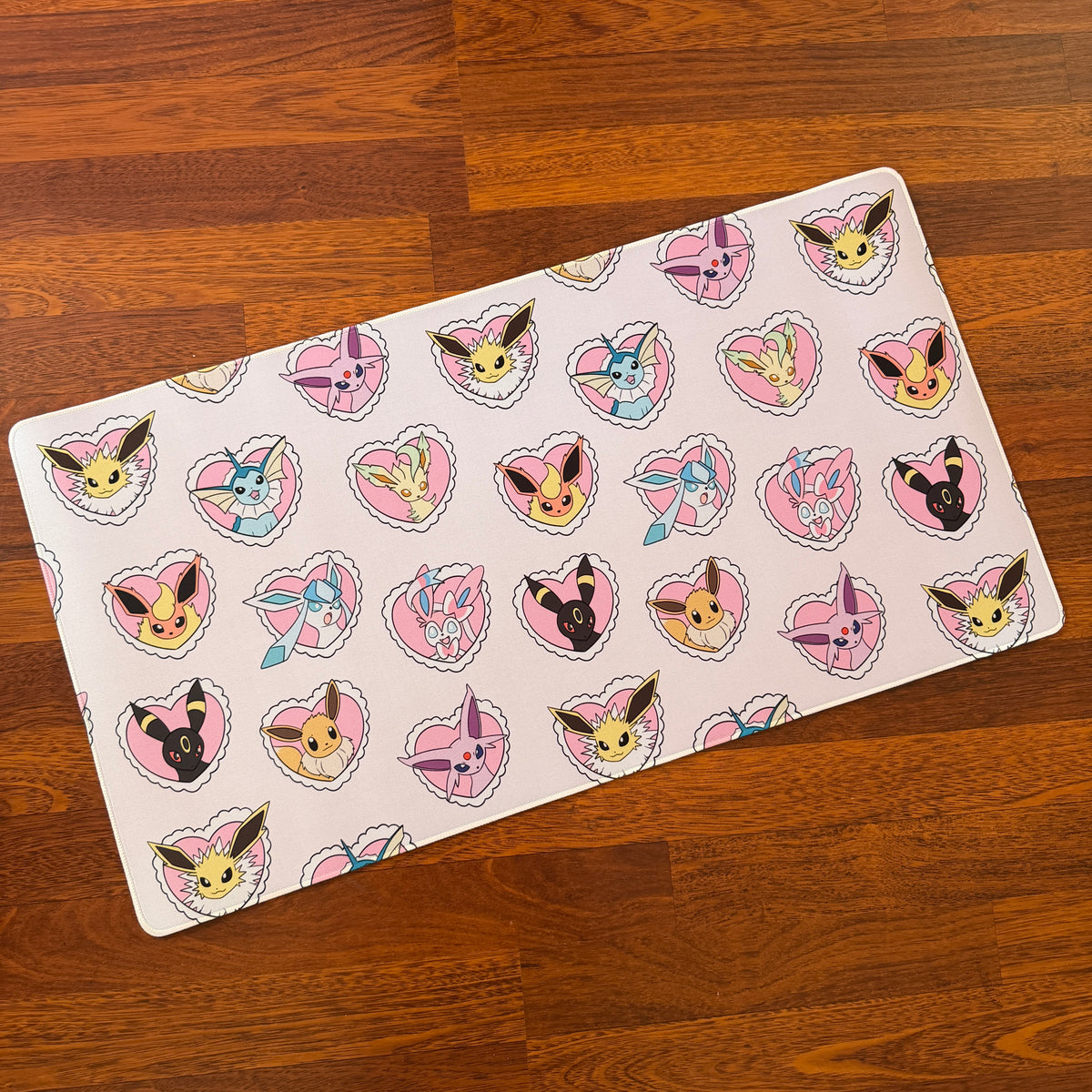 *Poke Monsters Heart Lace Evolutions Deskmat