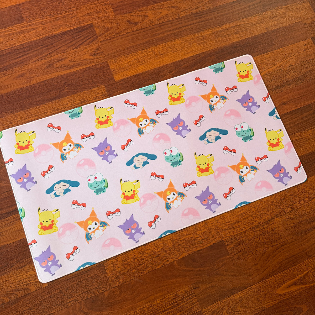 *Poke Pink Monsters x Kawaii Friends Deskmat