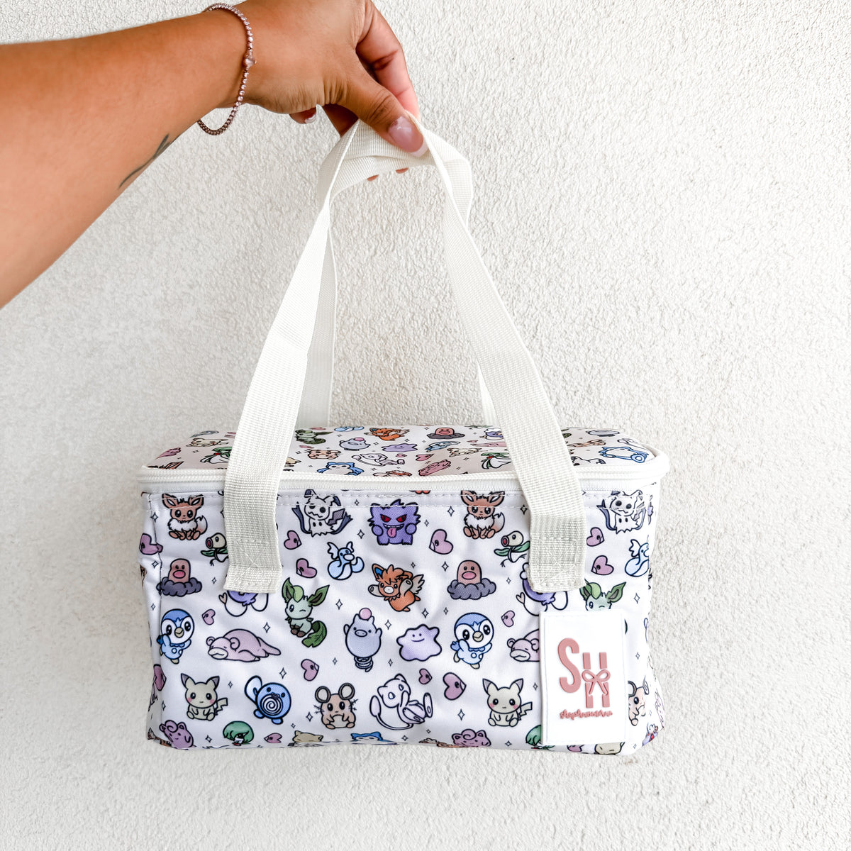 *Poke Monsters Cream Cutesy Small Insulated Lunch Bag
