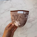 Brown Tiare x Cheetah Neoprene Material Coffee Cozies Coffee Cozy Cup Sleeve