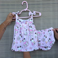 Pink Bunny at Magical Park 2 Piece Set Bow Tanktop + Bubble Shorts Milk Silk Baby Girl Clothes Shop Haven Mae Exclusive