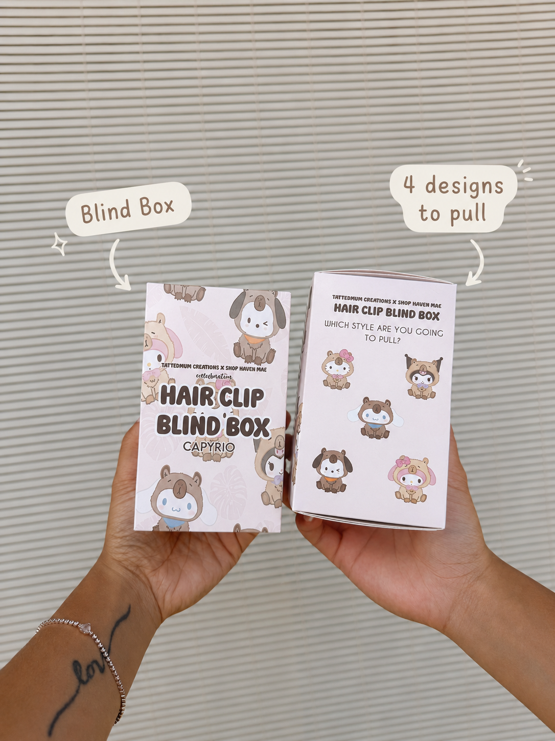 *Capyrio Blind Box Tattedmum Collab Hair Clip