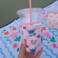 Blue Alien Local Snacks Design Made With Neoprene Material Coffee Cozies Coffee Cozy Cup Sleeve (
