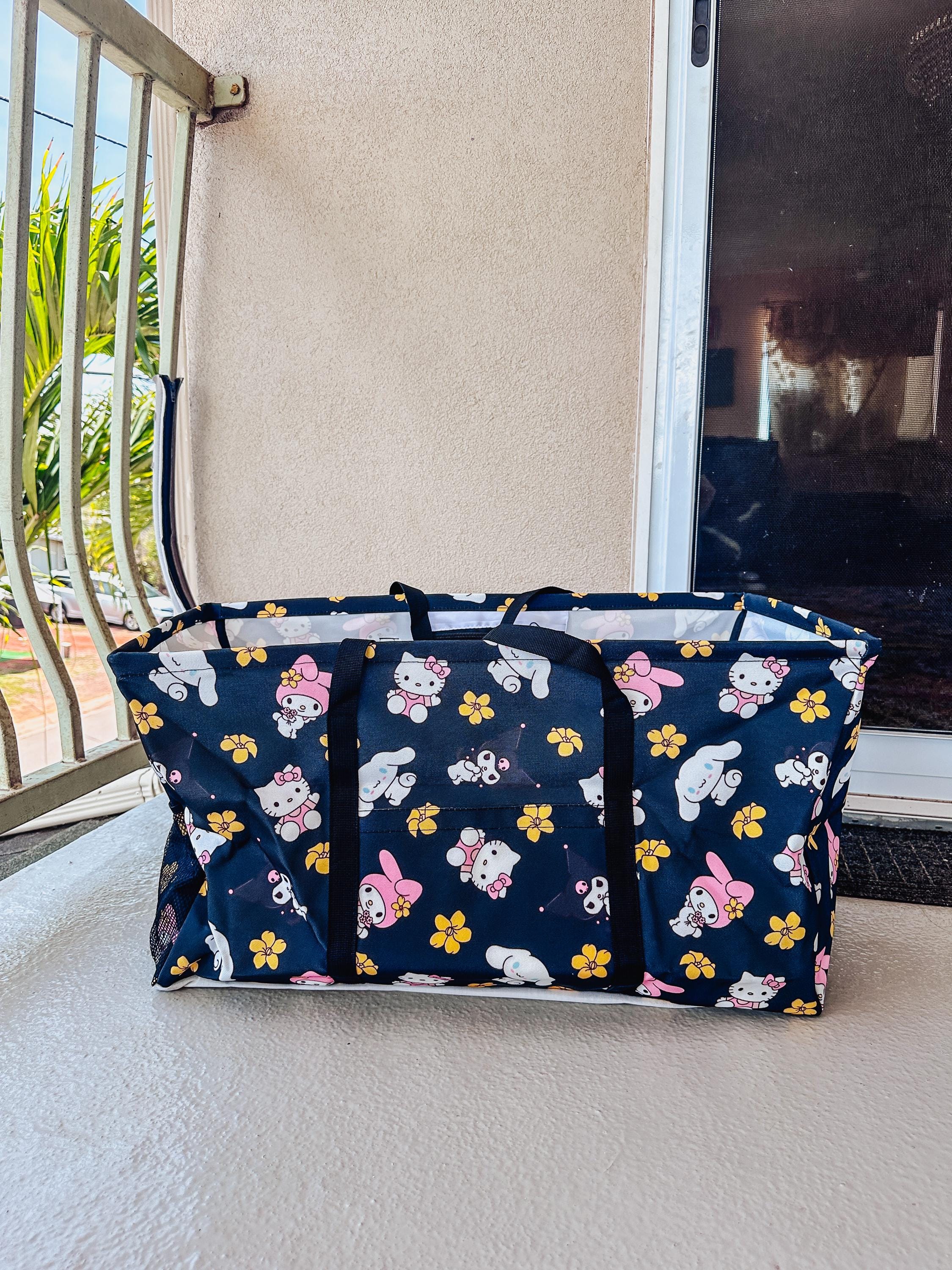 Kawaii Friends Black/White Puakenikeni Carry All Totes | Shop Haven Mae Exclusive Item