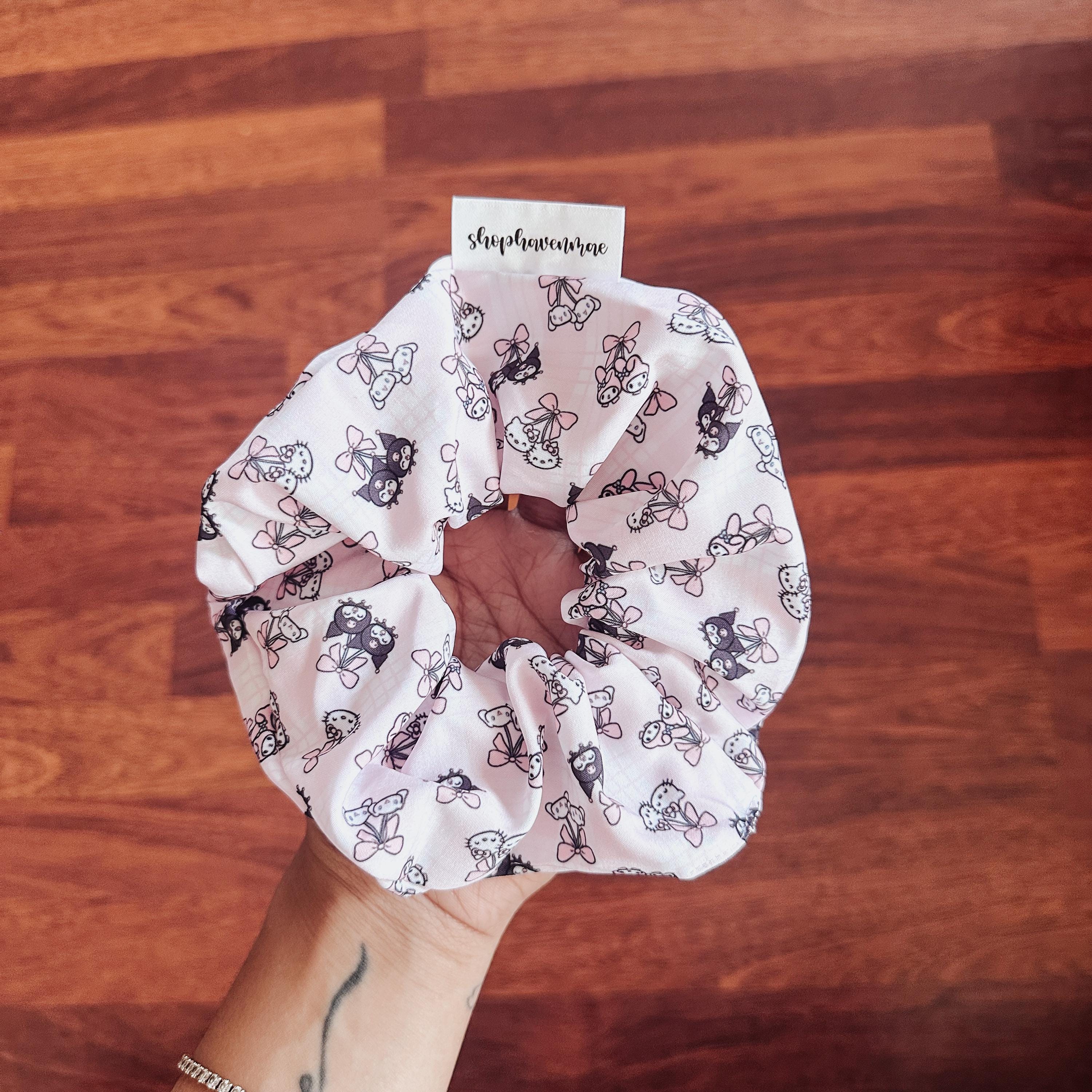 Kawaii & Friends Cherry Bow's Original Oversized Scrunchie by Shop Haven Mae