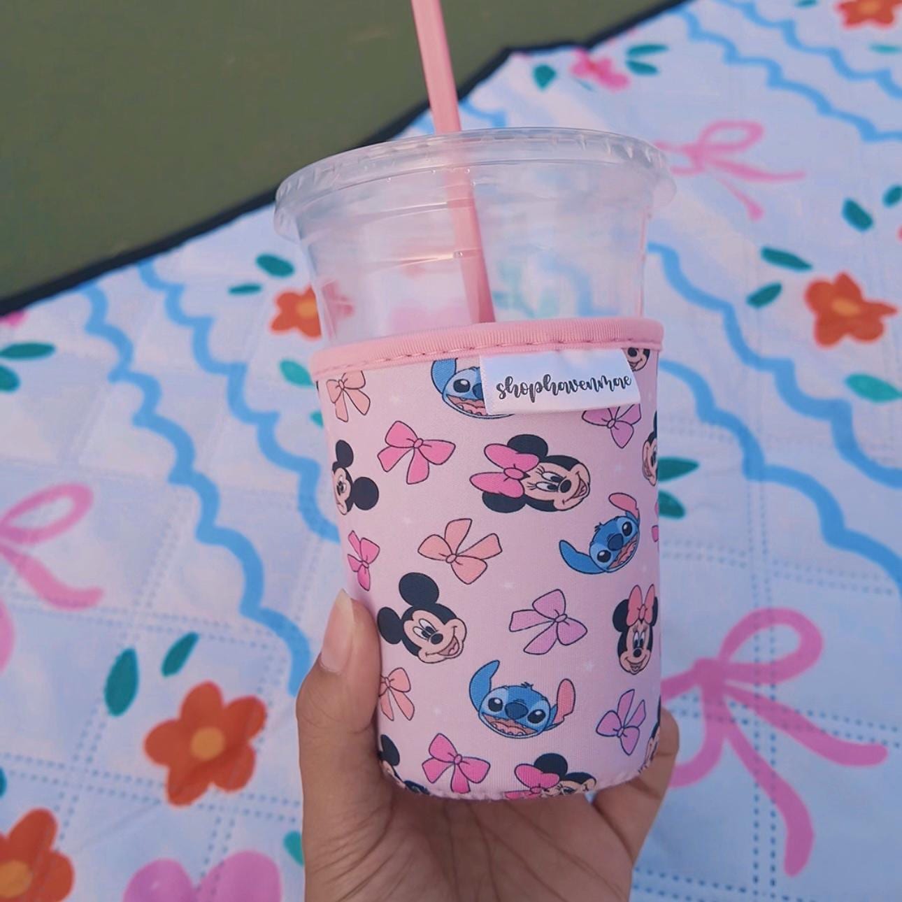 Magical Friends and Bows Iced Cold Cup Sleeve Made With Neoprene Material Coffee Cozies Coffee Cozy