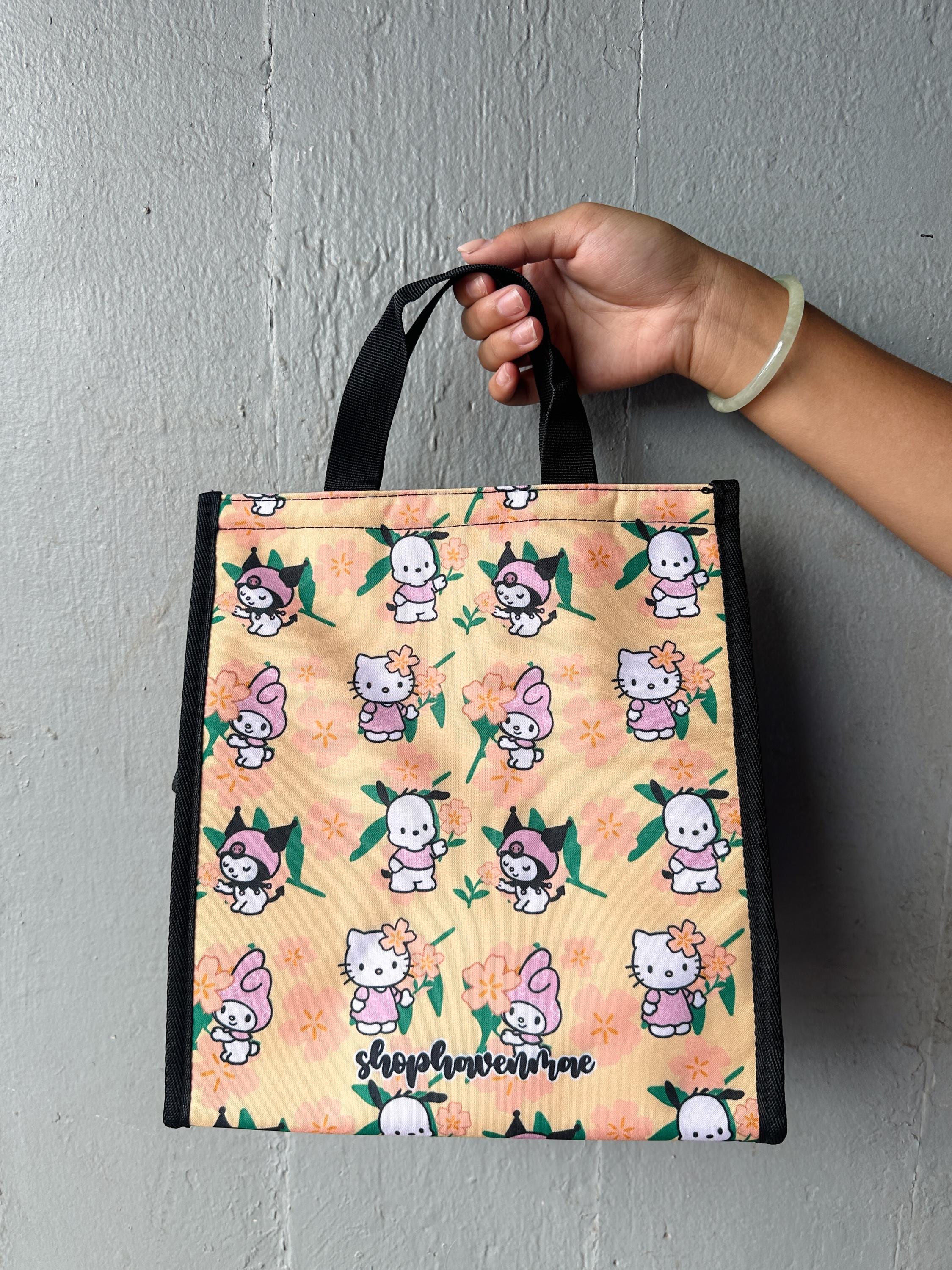 Summer Kawaii Friends Local Floral Insulated Lunch Bags | Shop Haven Mae Exclusive Item
