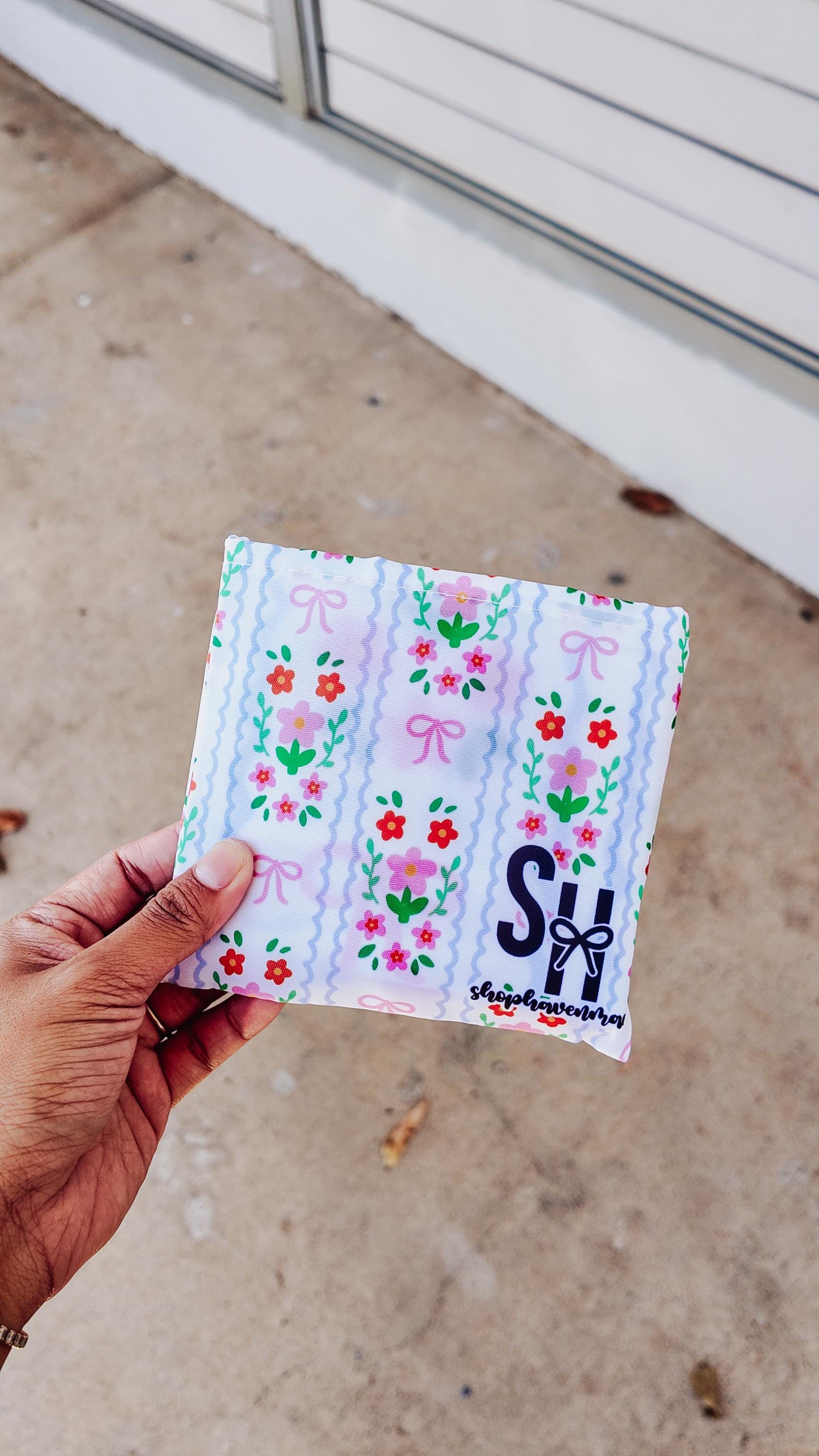 Summer Wild Flowers Reusable Grocery Folding Bags