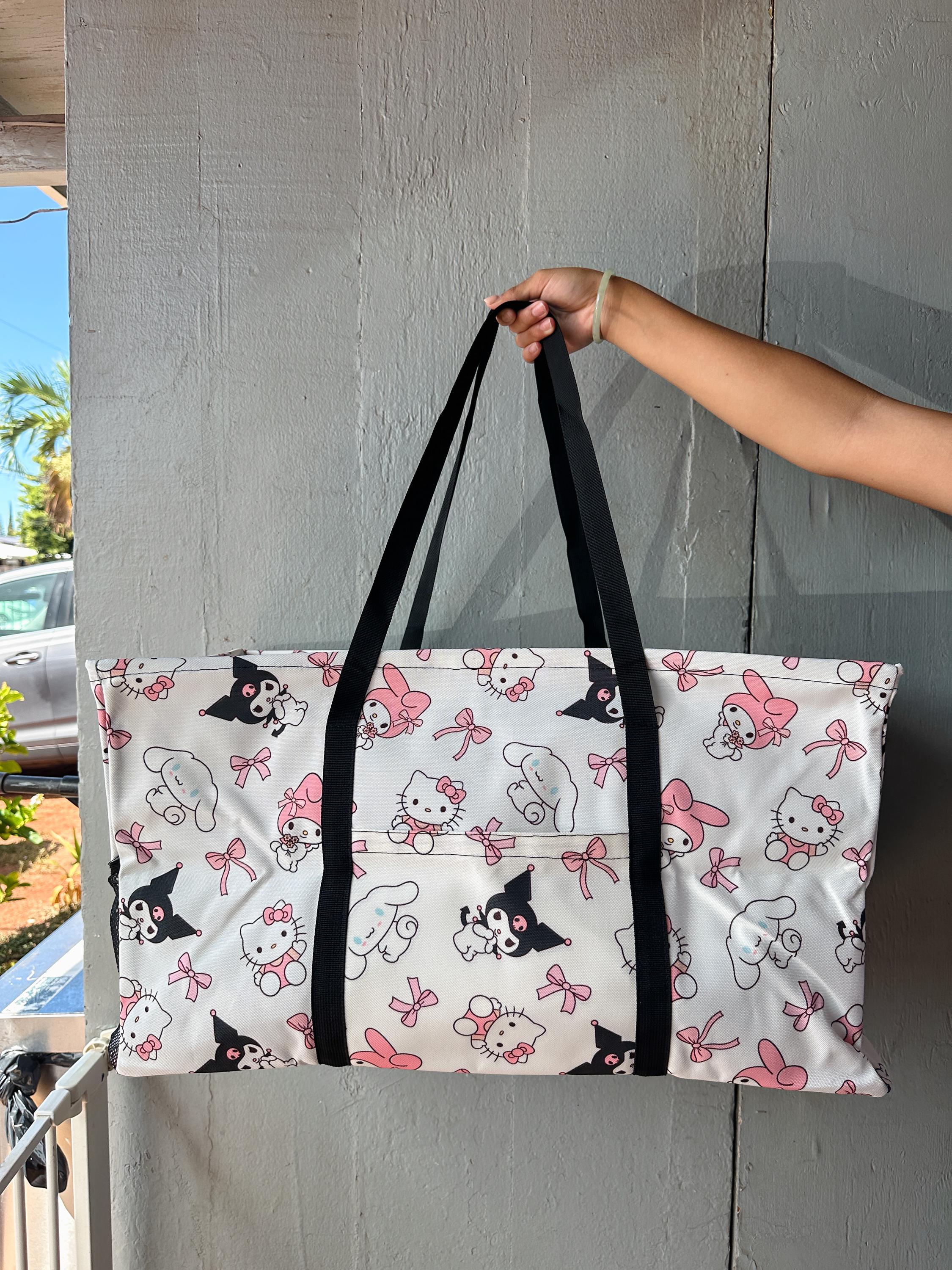 Kawaii Friends Pink Bows LARGE Carry All Totes | Shop Haven Mae Exclusive Item