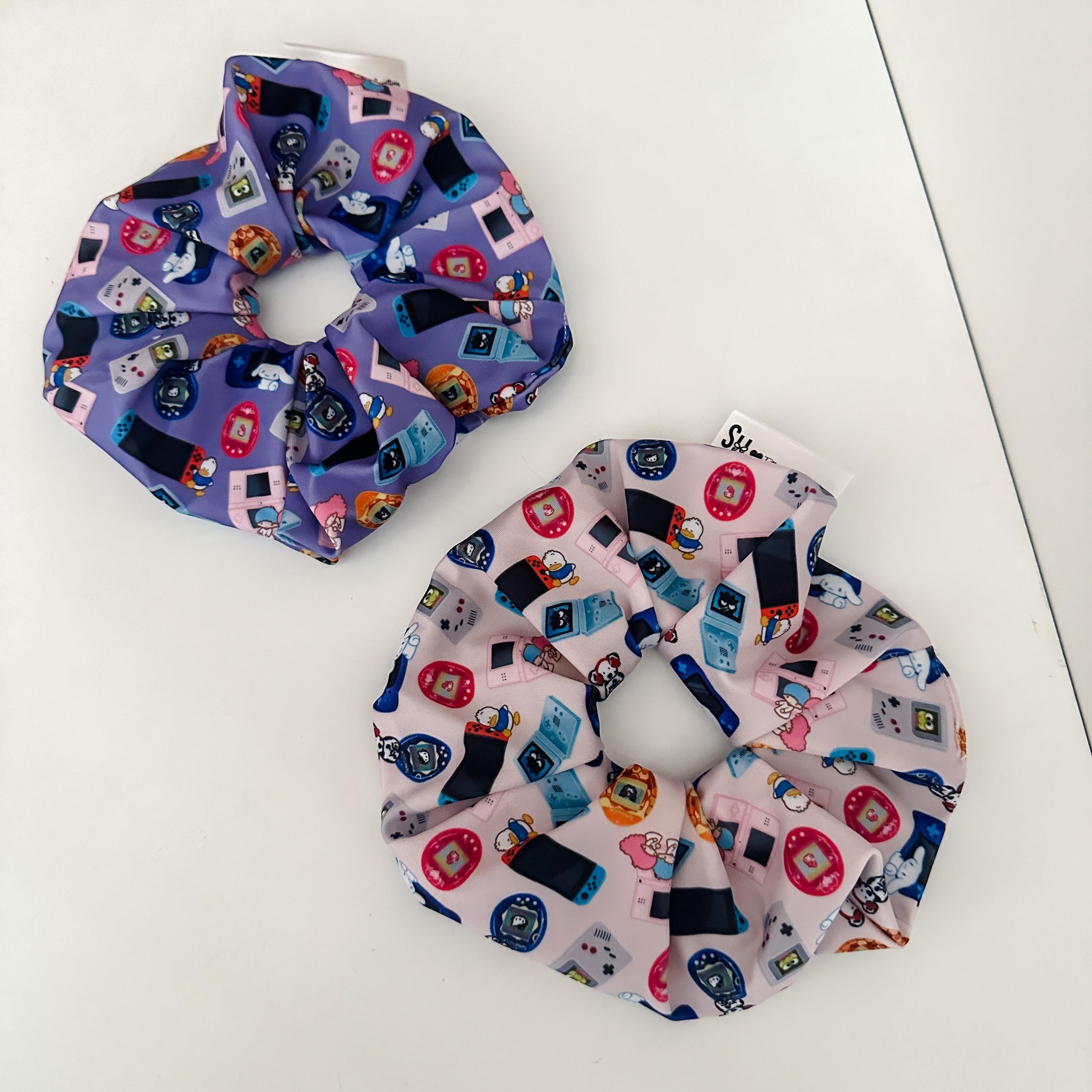 Kawaii Friends Gamer TattedMum Creations Collab Soft Material Original Oversized Scrunchie by Shop Haven Mae