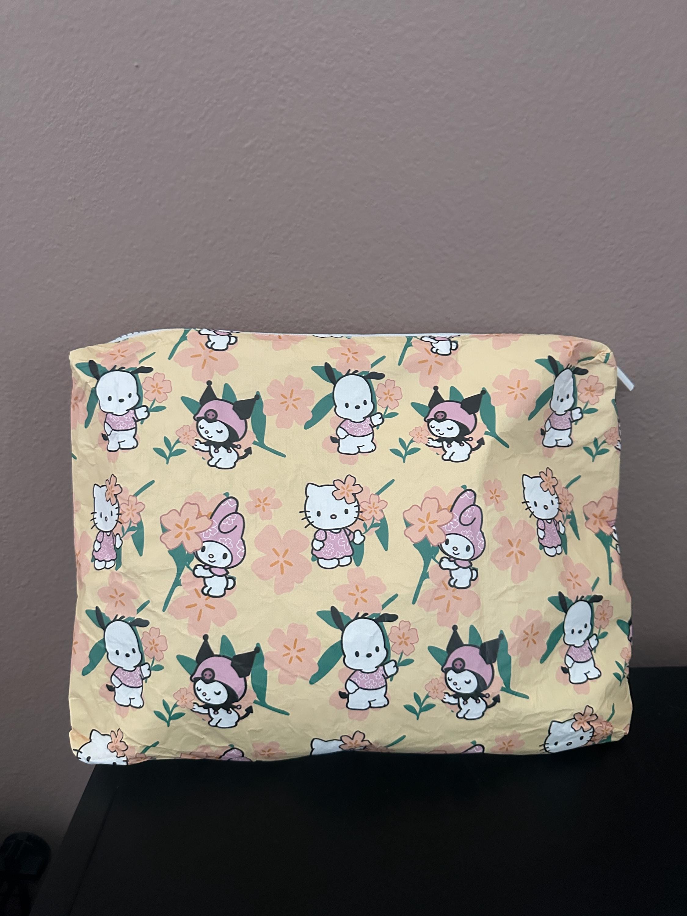 Large Pouch White Kawaii Friends Puakenkeni Tyvek Waterproof Splash Pouch by Shop Haven Mae