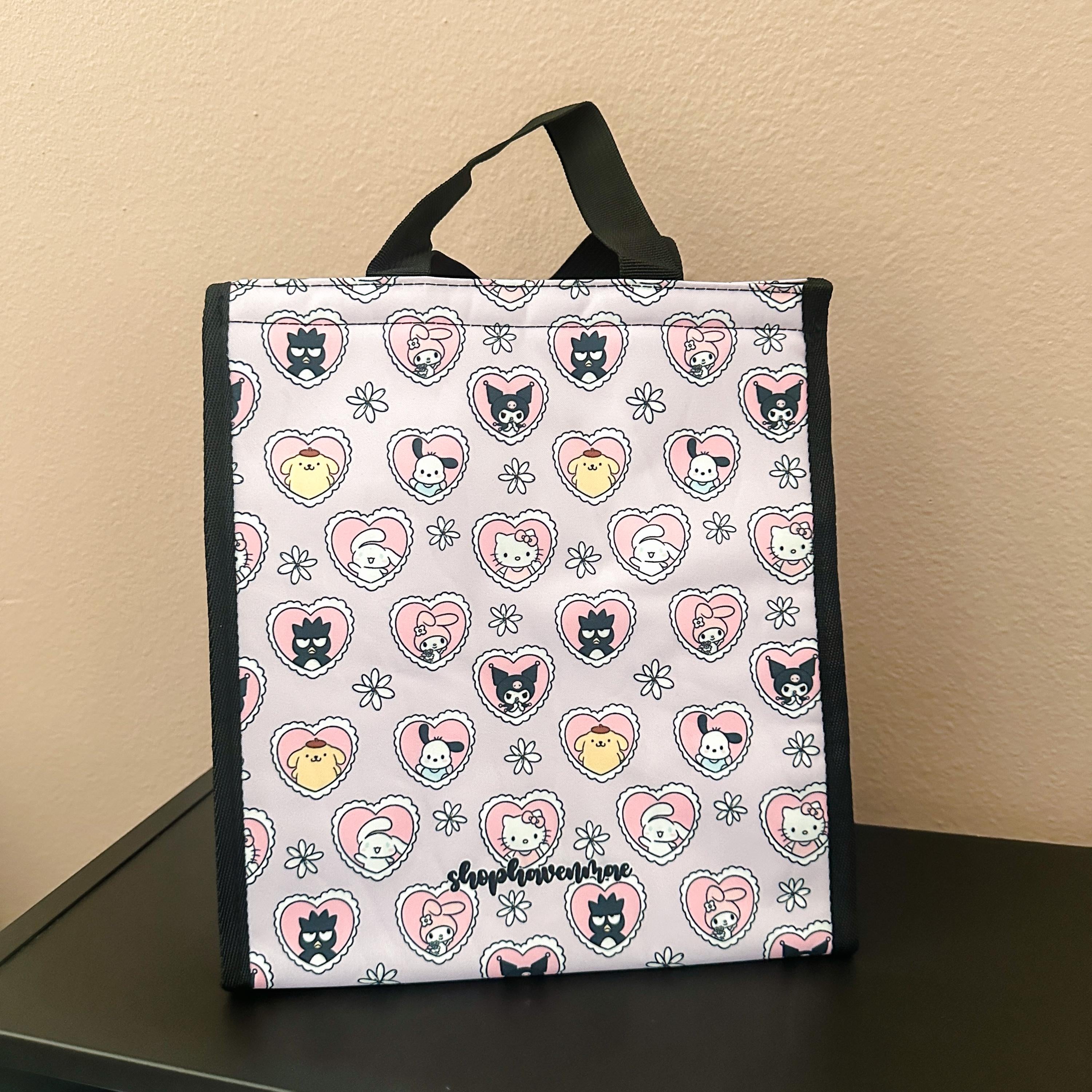 Purple Kawaii Friends Heart Lace Insulated Lunch Bags | Shop Haven Mae Exclusive Item