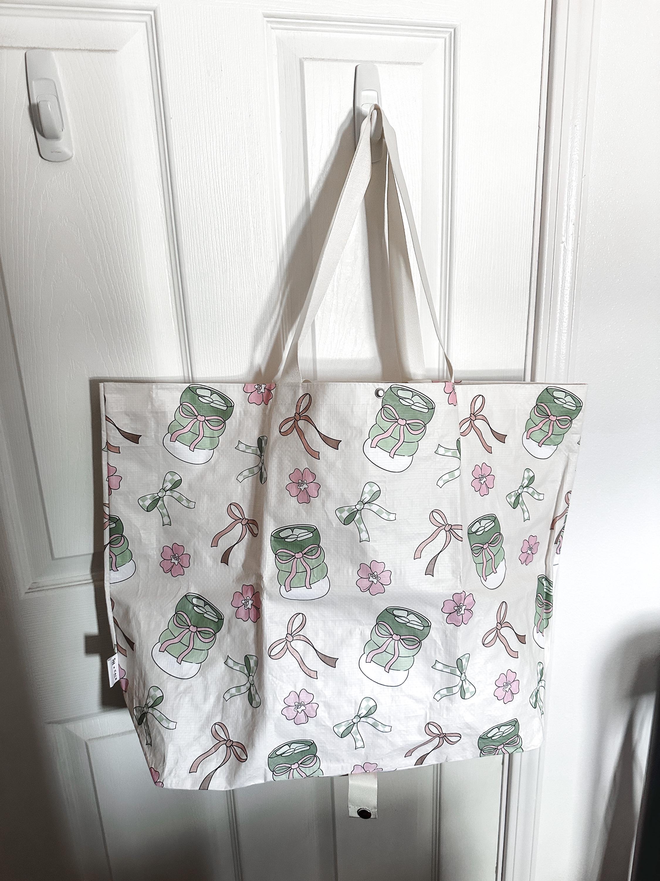 Matcha x Bows Cai’s Cafe & Shop Haven Mae Collab Foldie Tote Bag