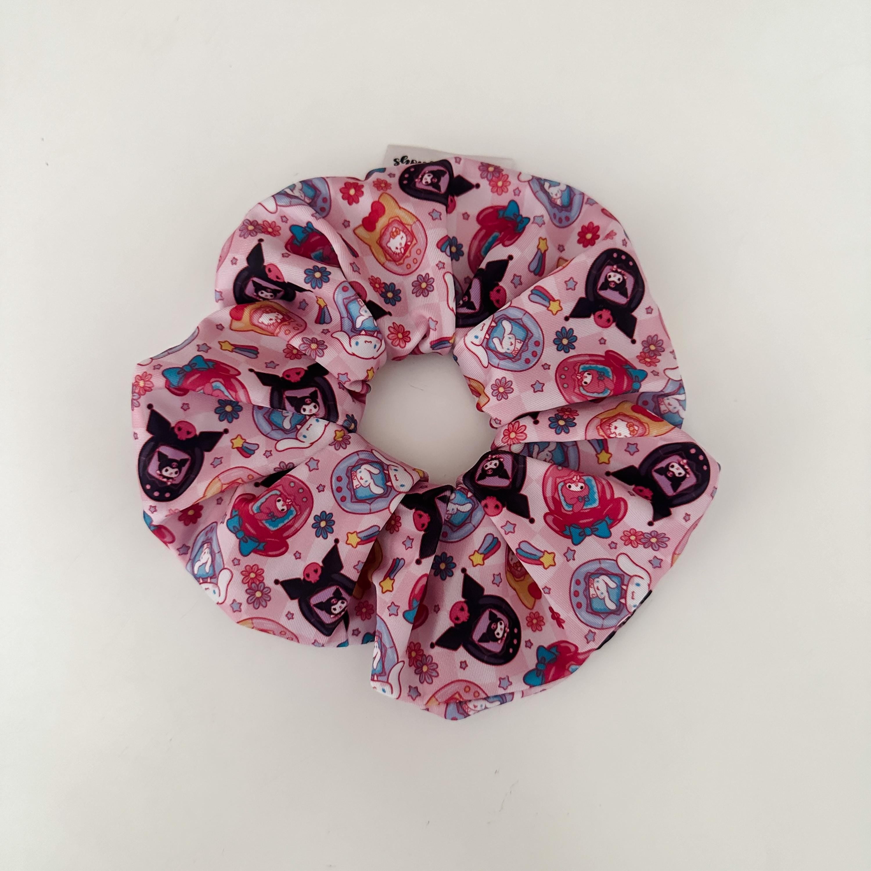Tamagotchi Kawaii Friends Soft Material Original Oversized Scrunchie by Shop Haven Mae