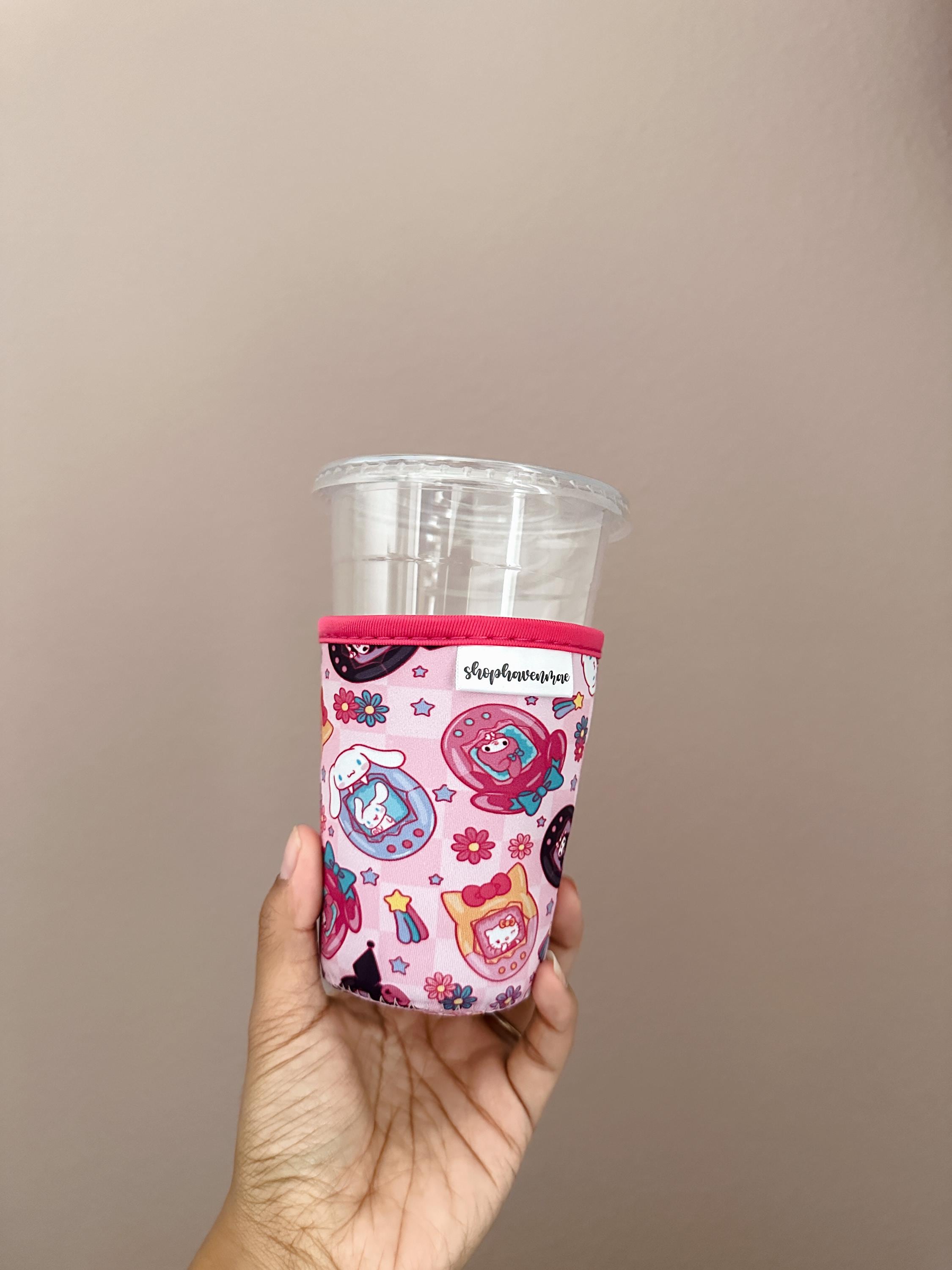 Kawaii Friends Tamagotchi Made With Neoprene Material Coffee Cozies Coffee Cozy Cup Sleeve