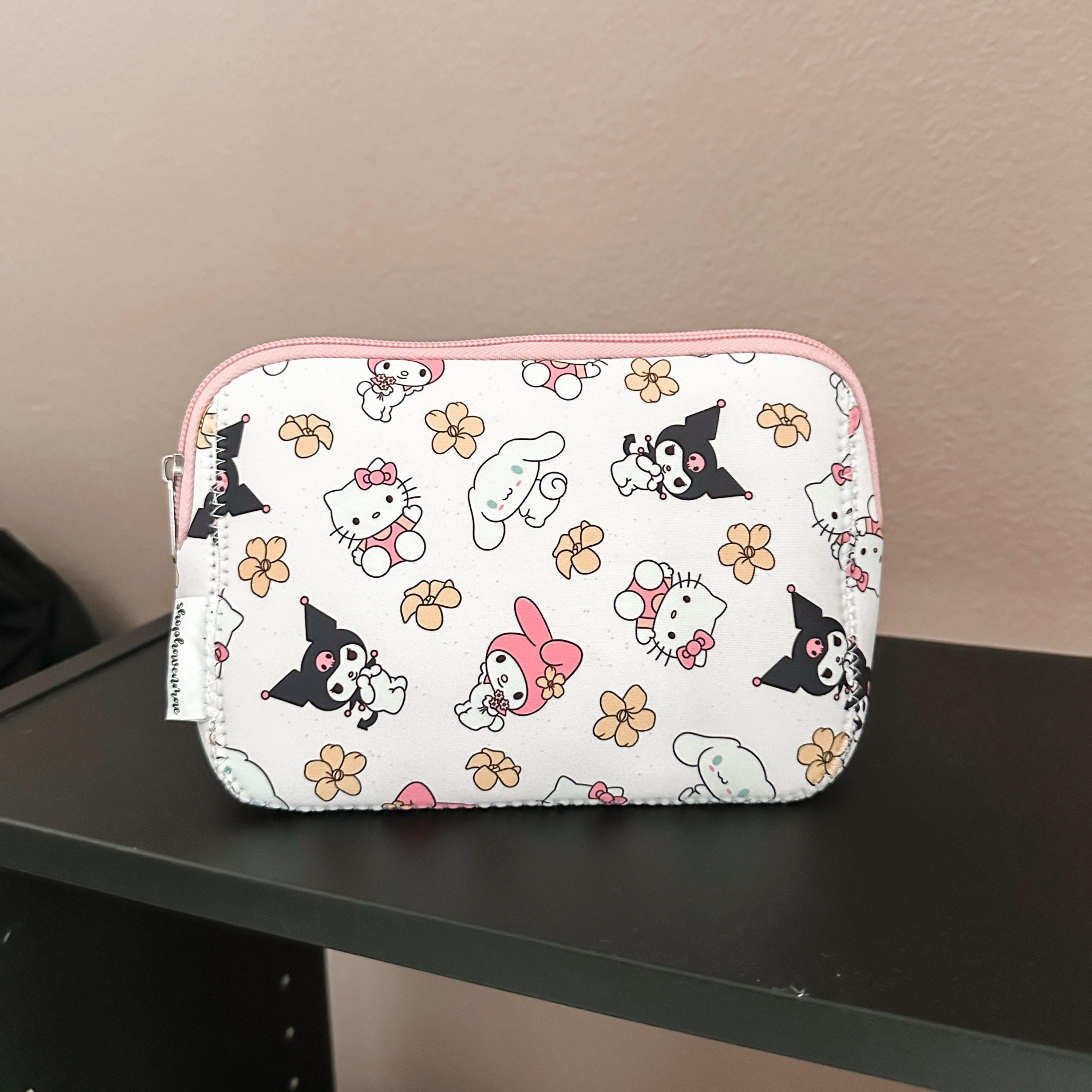 Kawaii Friends White Puakenikeni Neoprene Makeup Pouch