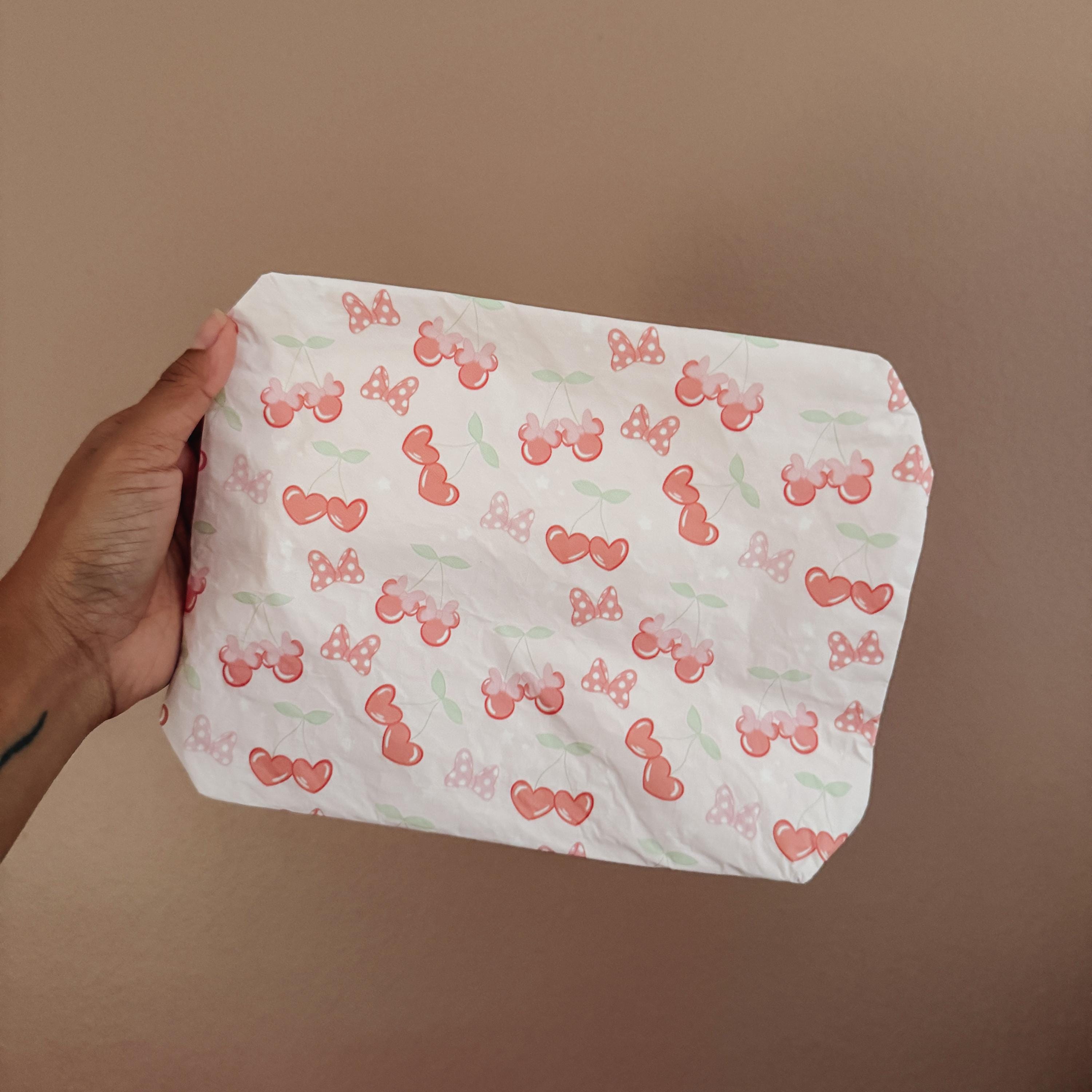 Magical Small Cherry Bows Waterproof Splash Pouch by Shop Haven Mae