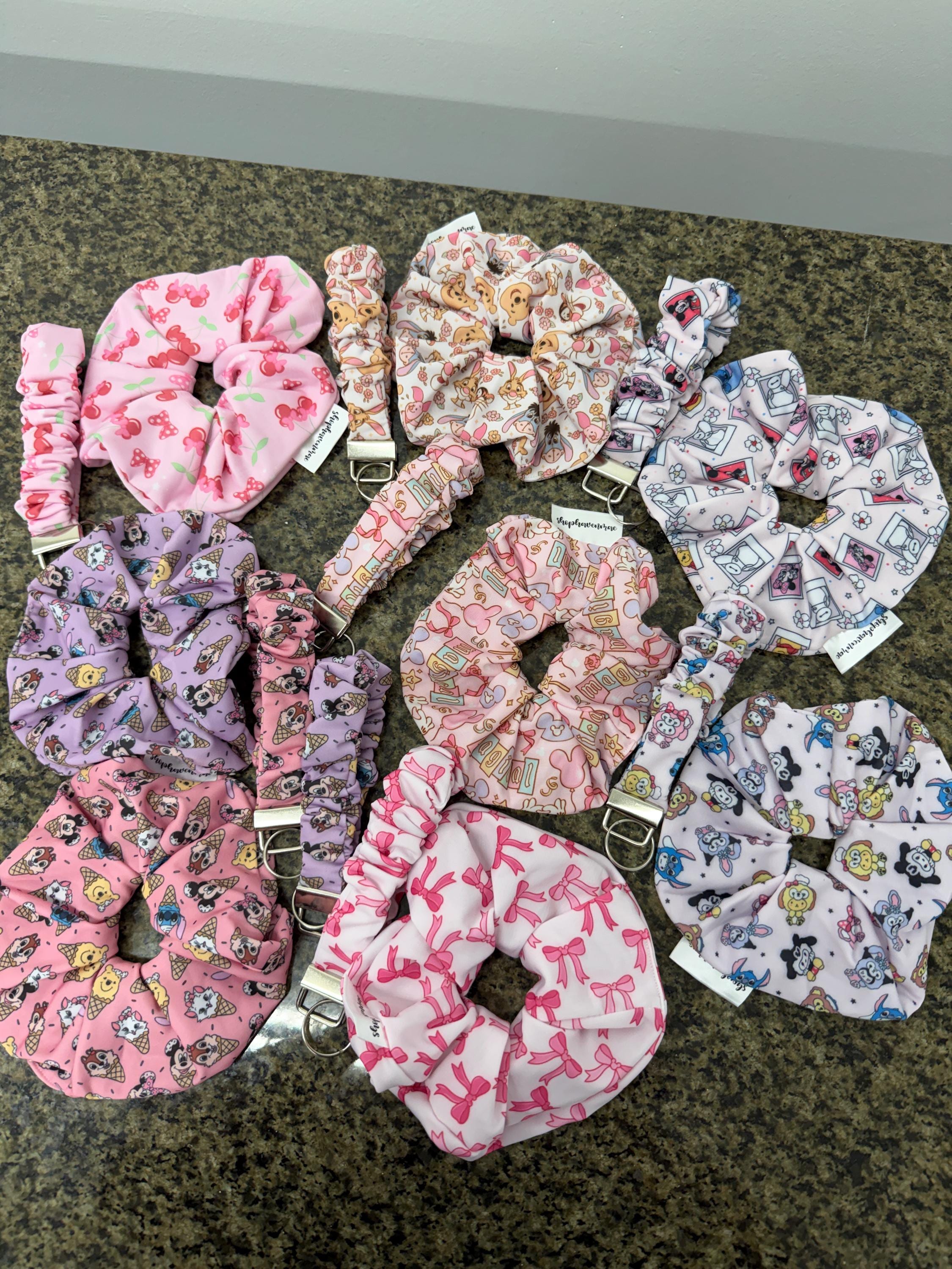 Magical Collection New Material Soft Material Original Oversized Scrunchie and Scrunchie Keychain by Shop Haven Mae
