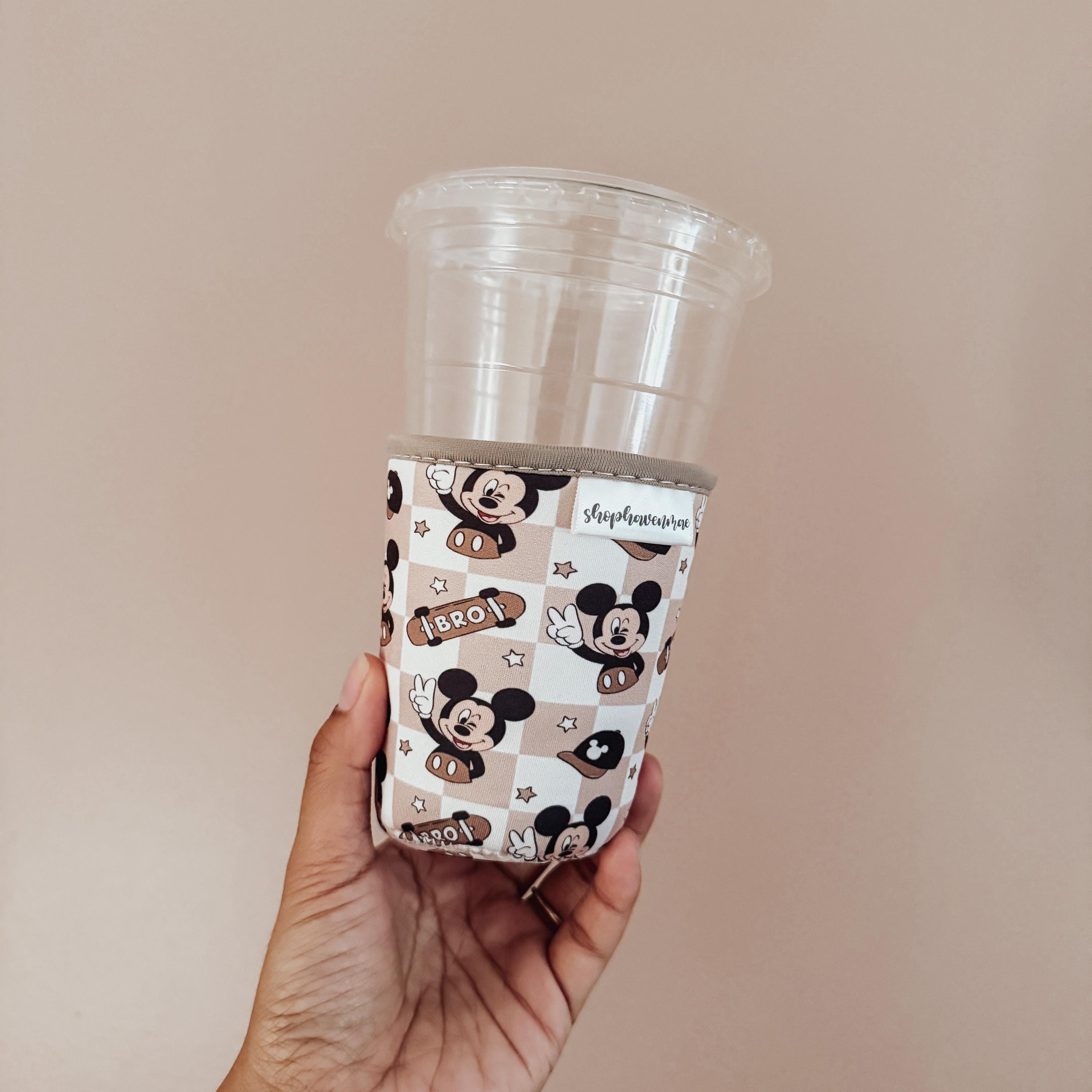Magical Mouse Bro Skateboard Iced Cold Cup Sleeve Made With Neoprene Material Coffee Cozies Coffee Cozy