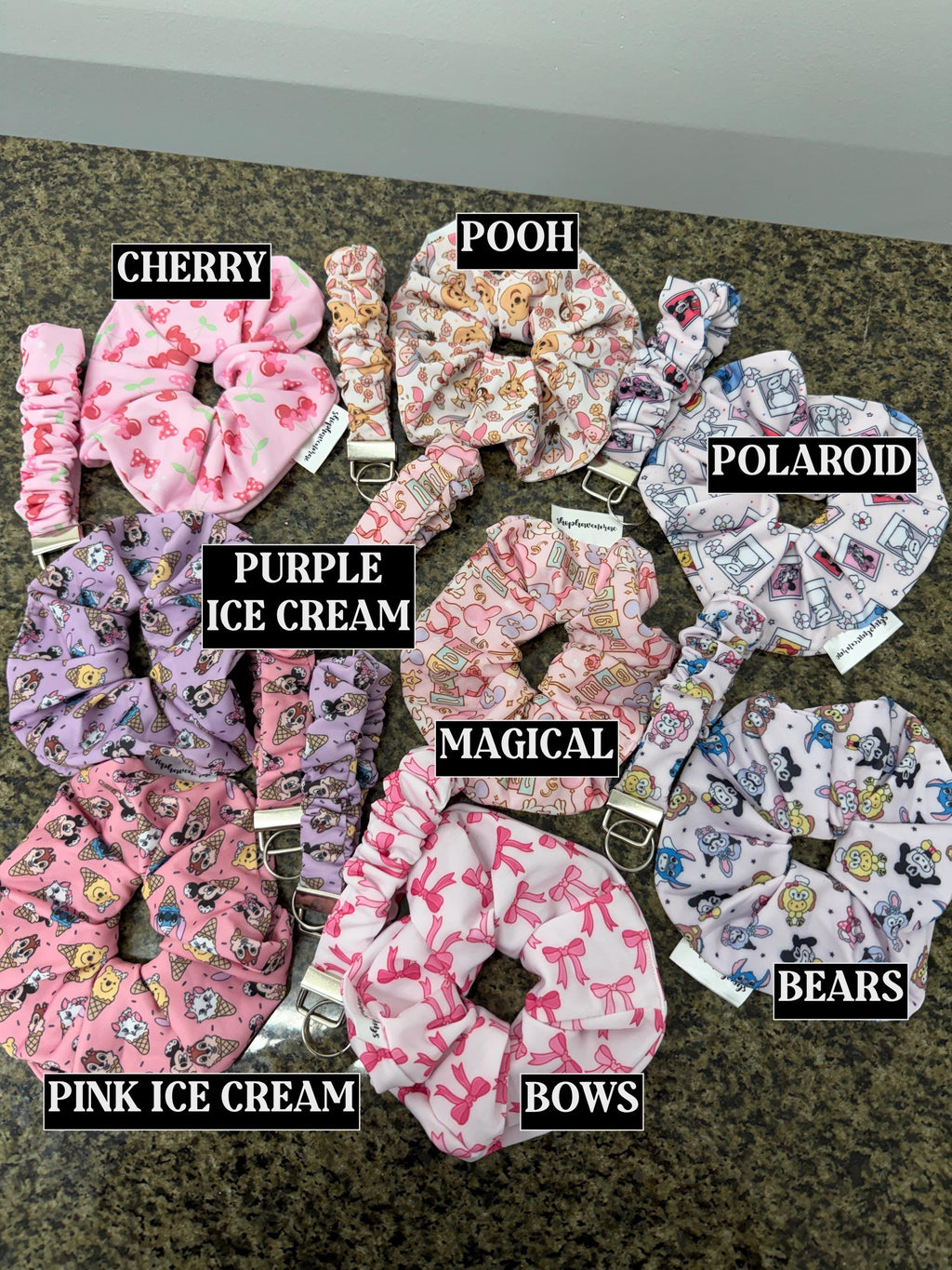 Magical Collection New Material Soft Material Original Oversized Scrunchie and Scrunchie Keychain by Shop Haven Mae