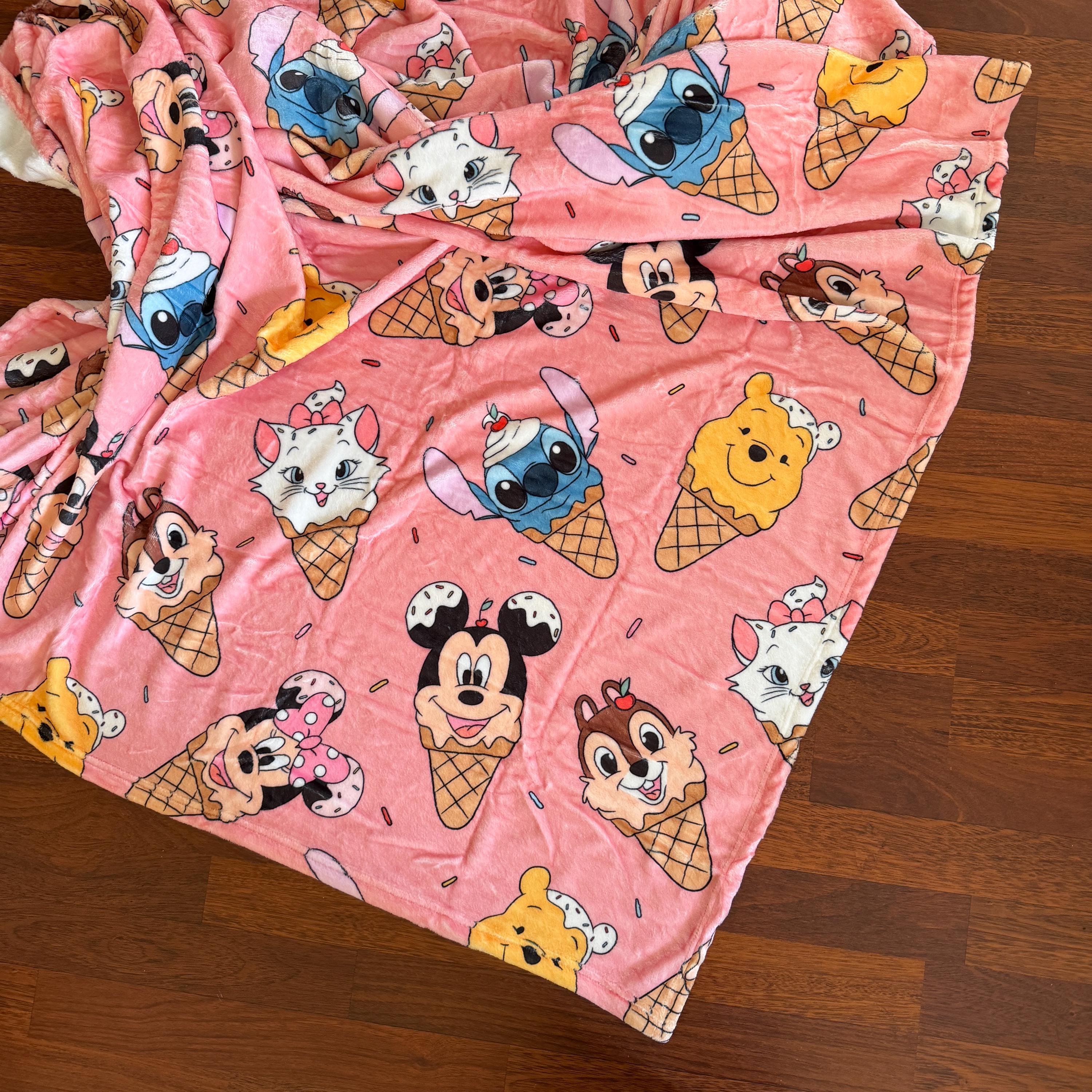 Magical Friends Pink Ice Cream 60"x80" Blanket By Shop Haven Mae