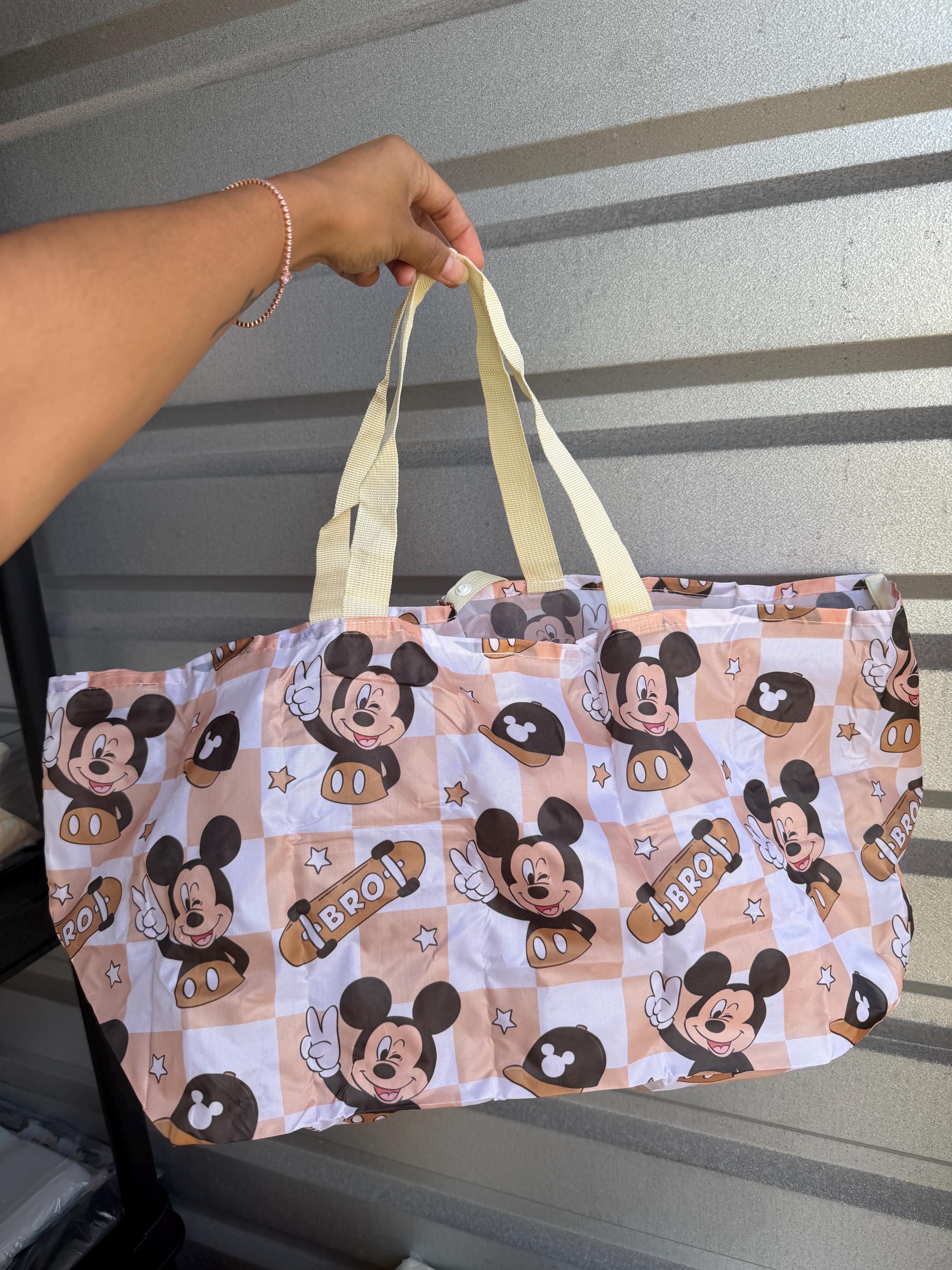Magical Mouse Bro Market Tote Bag Reusable Grocery Folding Bags