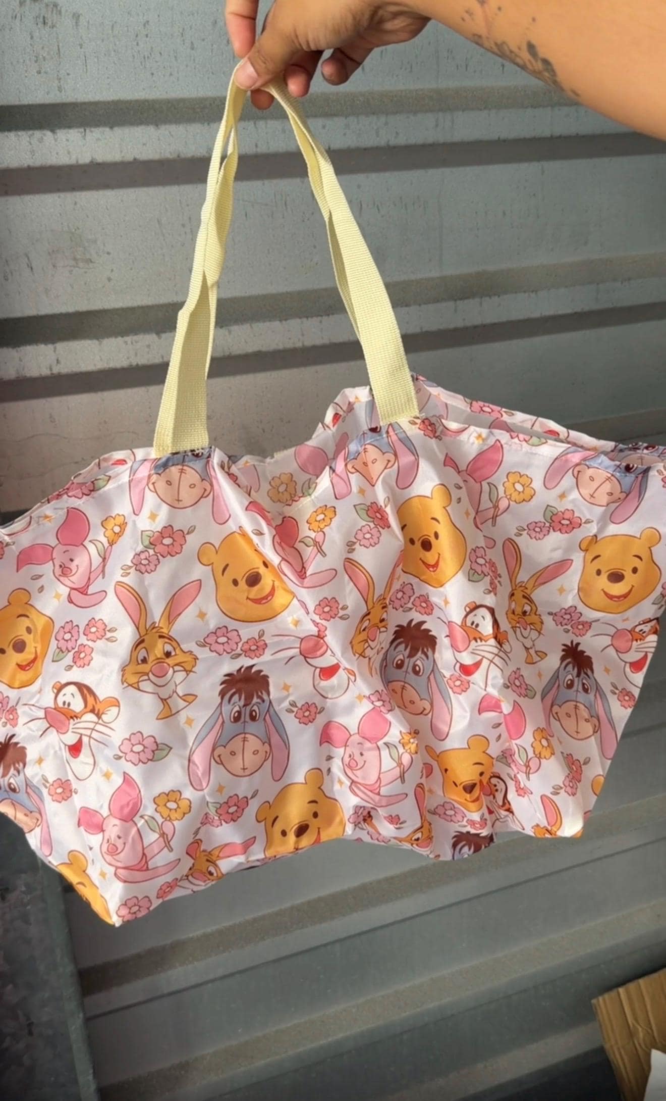 Pooh Bear Magical Market Tote Bag Reusable Grocery Folding Bags