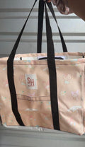 Cream Kawaii Friends x Hawaii Mini Carry All Tote by Shop Haven Mae Exclusive