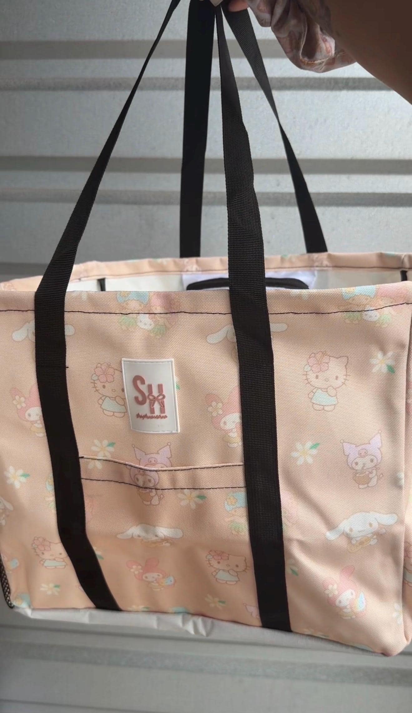 Cream Kawaii Friends x Hawaii Mini Carry All Tote by Shop Haven Mae Exclusive