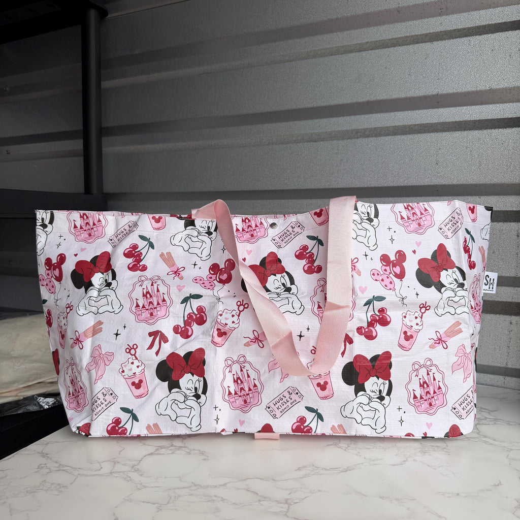 Red Magical Mouse Bows Shop Haven Mae Collab Foldie Tote Bag