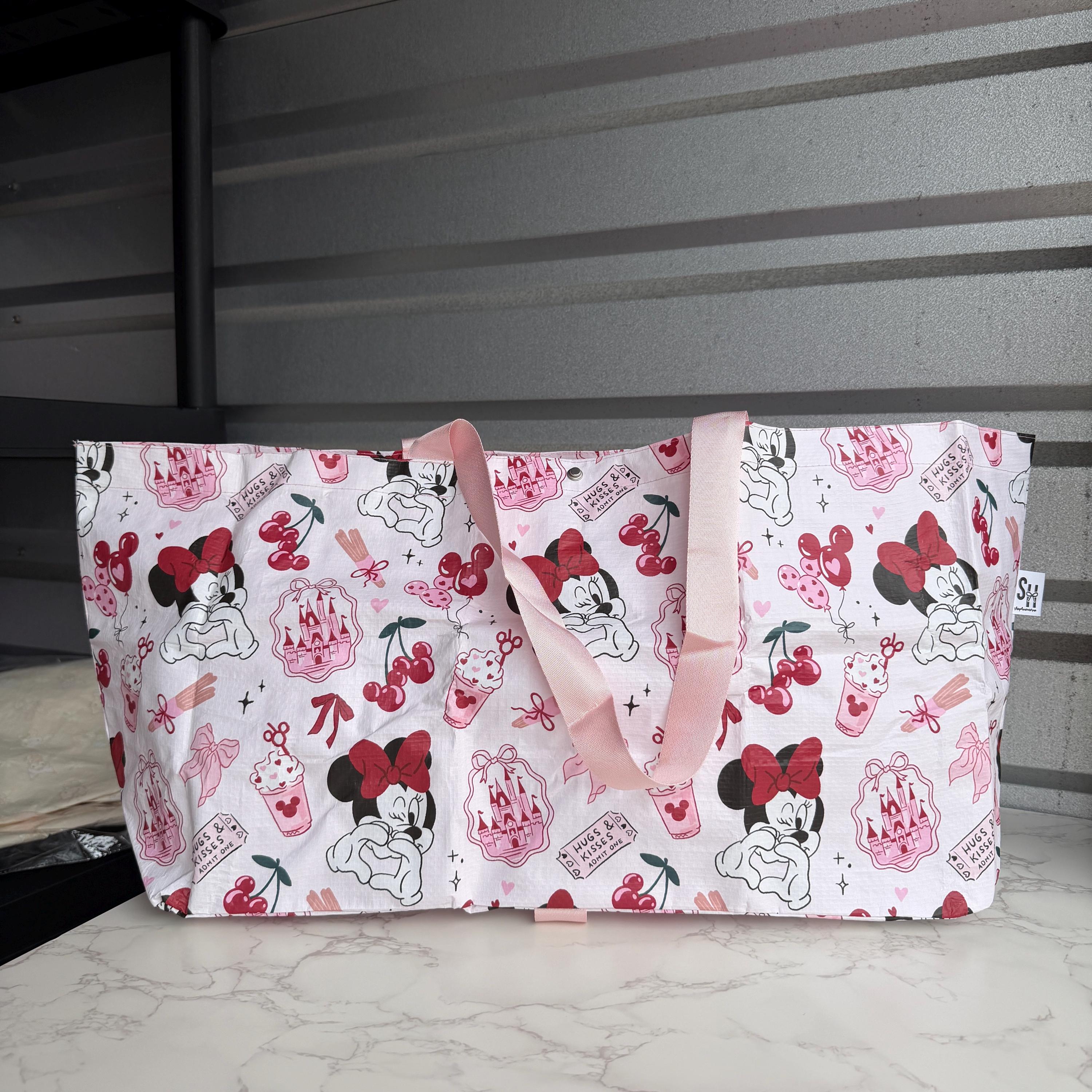 Red Magical Mouse Bows Shop Haven Mae Collab Foldie Tote Bag