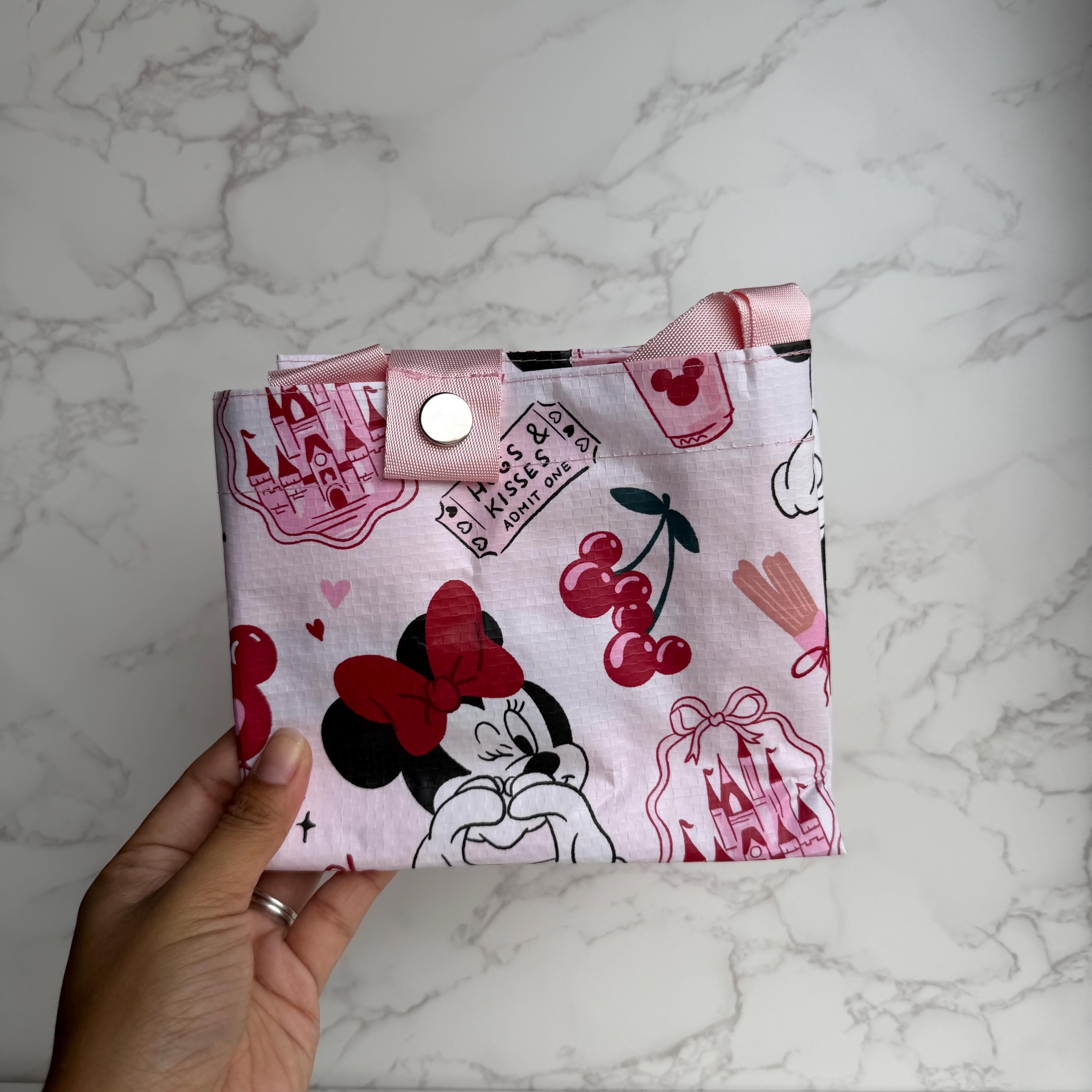 Red Magical Mouse Bows Shop Haven Mae Collab Foldie Tote Bag