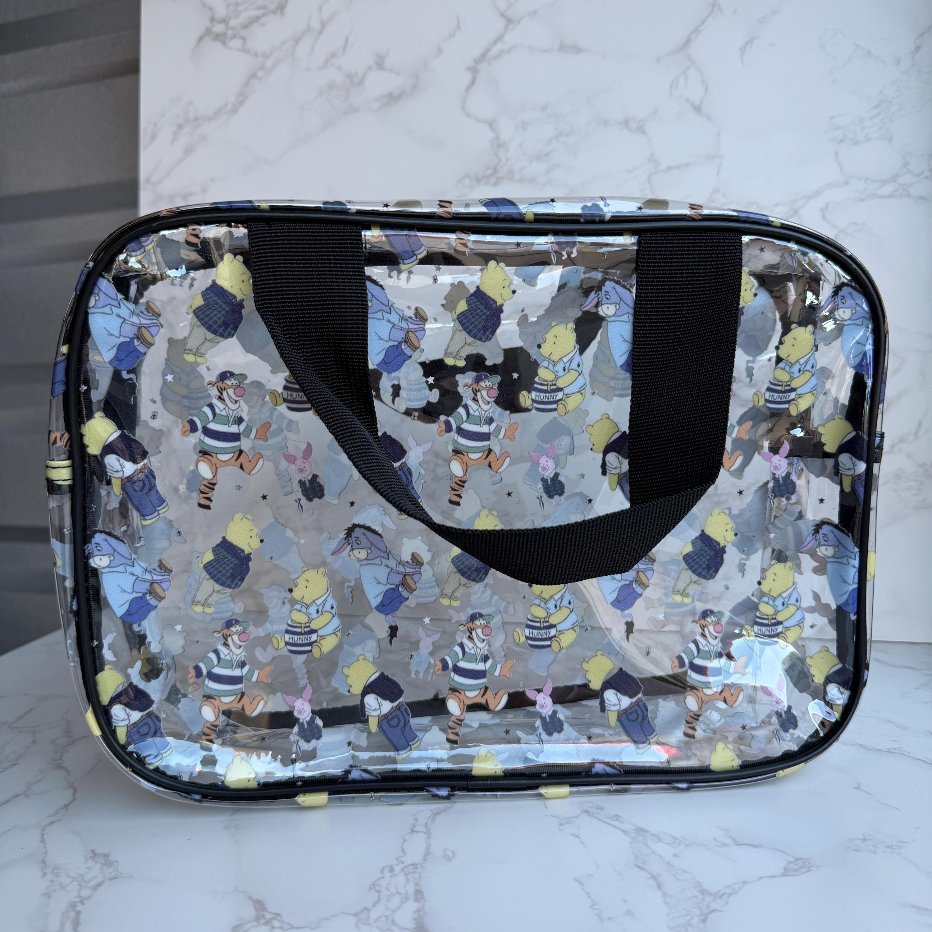 Magical Polo Bear and Friends Large Clear Pouch Bag with Straps | Shop Haven Mae Exclusive Item