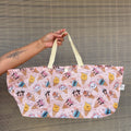 Magical Friends Ice Cream Market Tote Bag Reusable Grocery Folding Bags